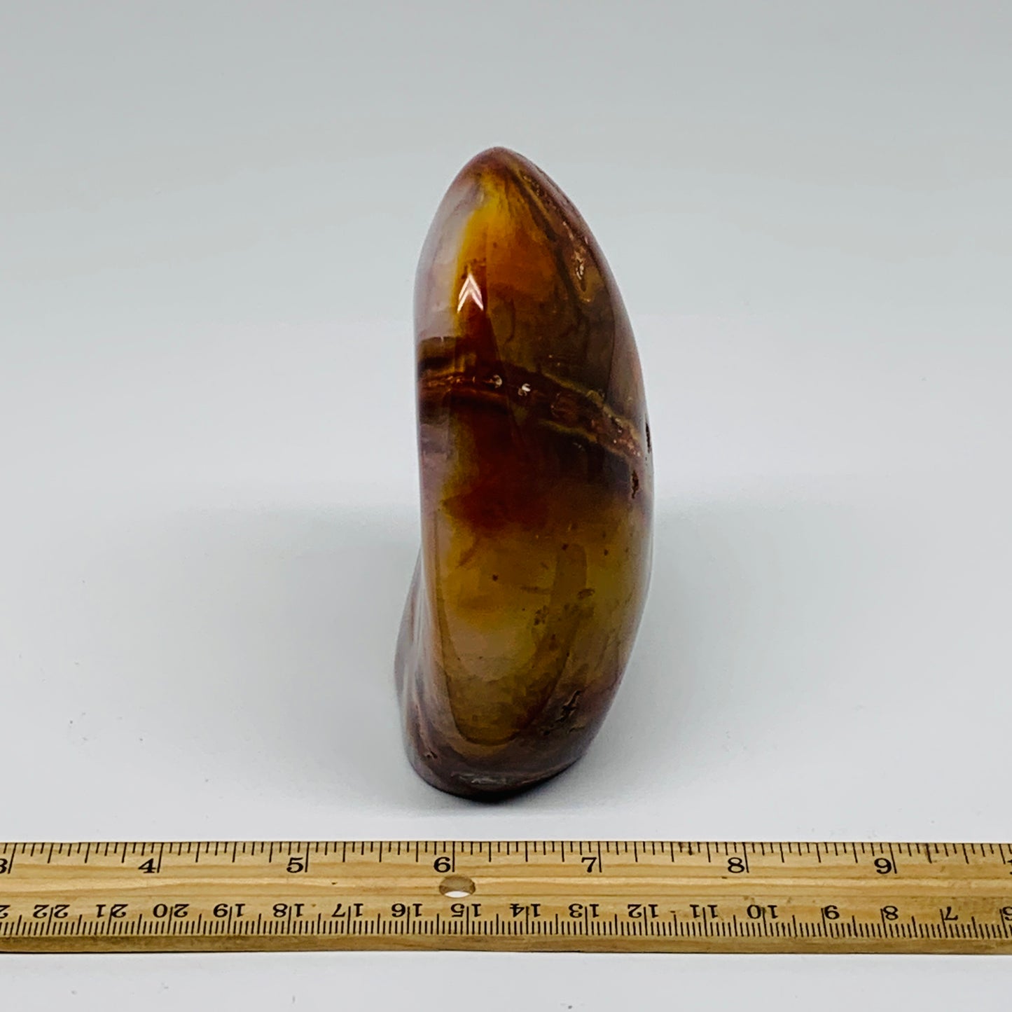 1.46 lbs, 4.5"x3.5"x1.6"Natural Red Carnelian Freeform Polished Gemstone, B37376