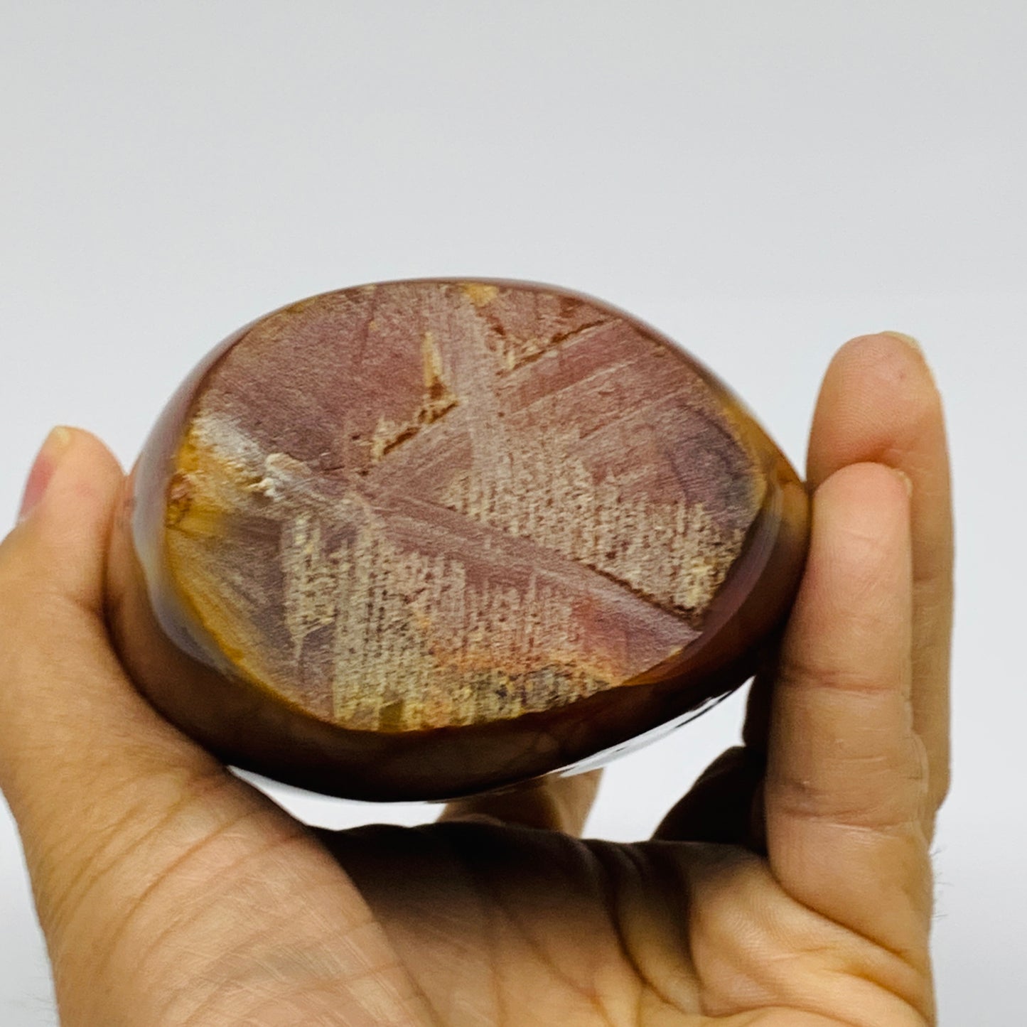 1.5 lbs, 4.9"x3"x1.9"Natural Red Carnelian Freeform Polished Gemstone, B37377