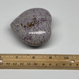 0.58 lbs, 2.7"x3"x1.6" Ocean Jasper Heart Polished Healing Crystal, B30895