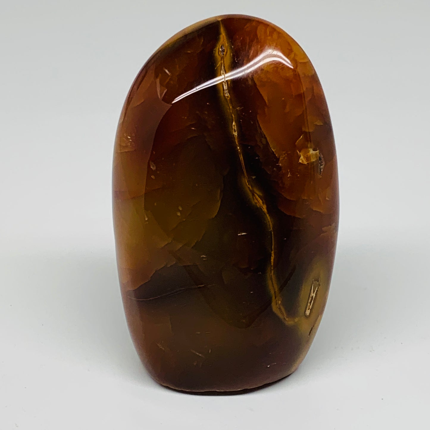 1.5 lbs, 4.9"x3"x1.9"Natural Red Carnelian Freeform Polished Gemstone, B37377