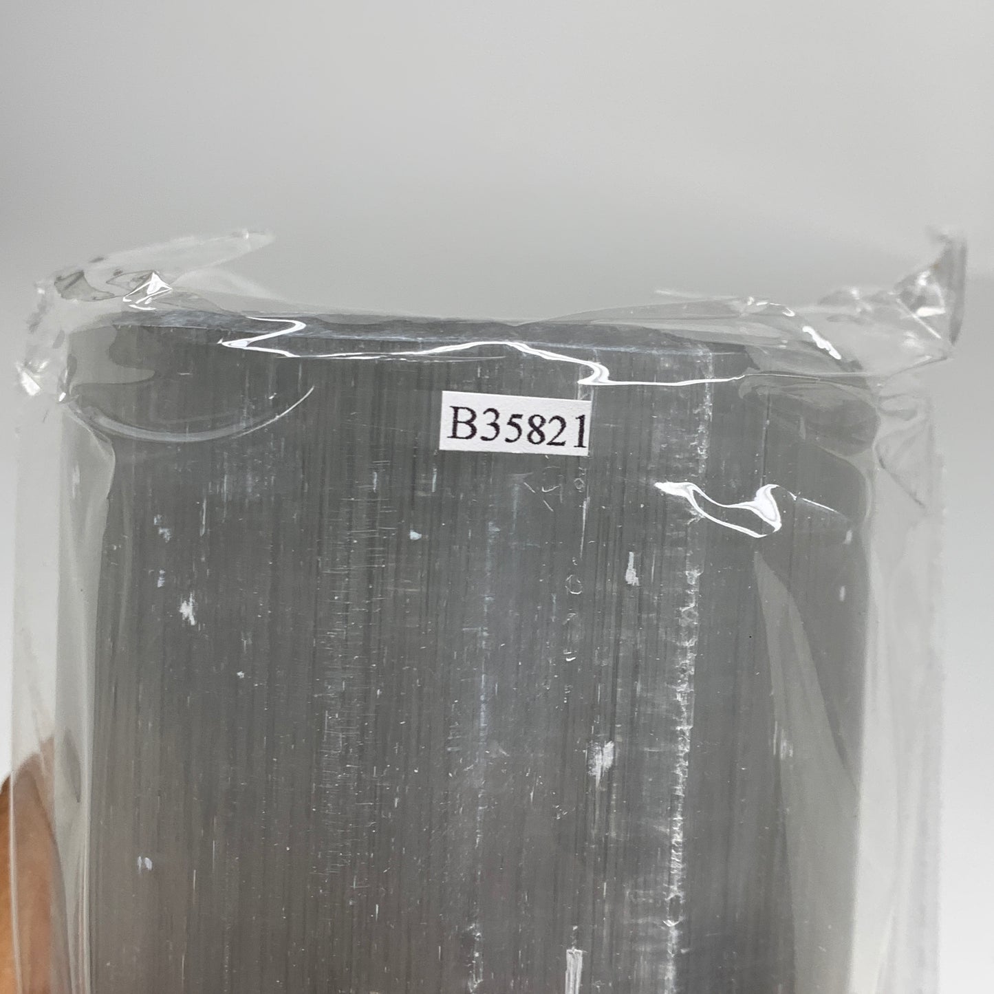 9 lbs, 11.75"x3.6" Cylinder Selenite (Satin Spar) Lamp Tower W/Chord, B35821