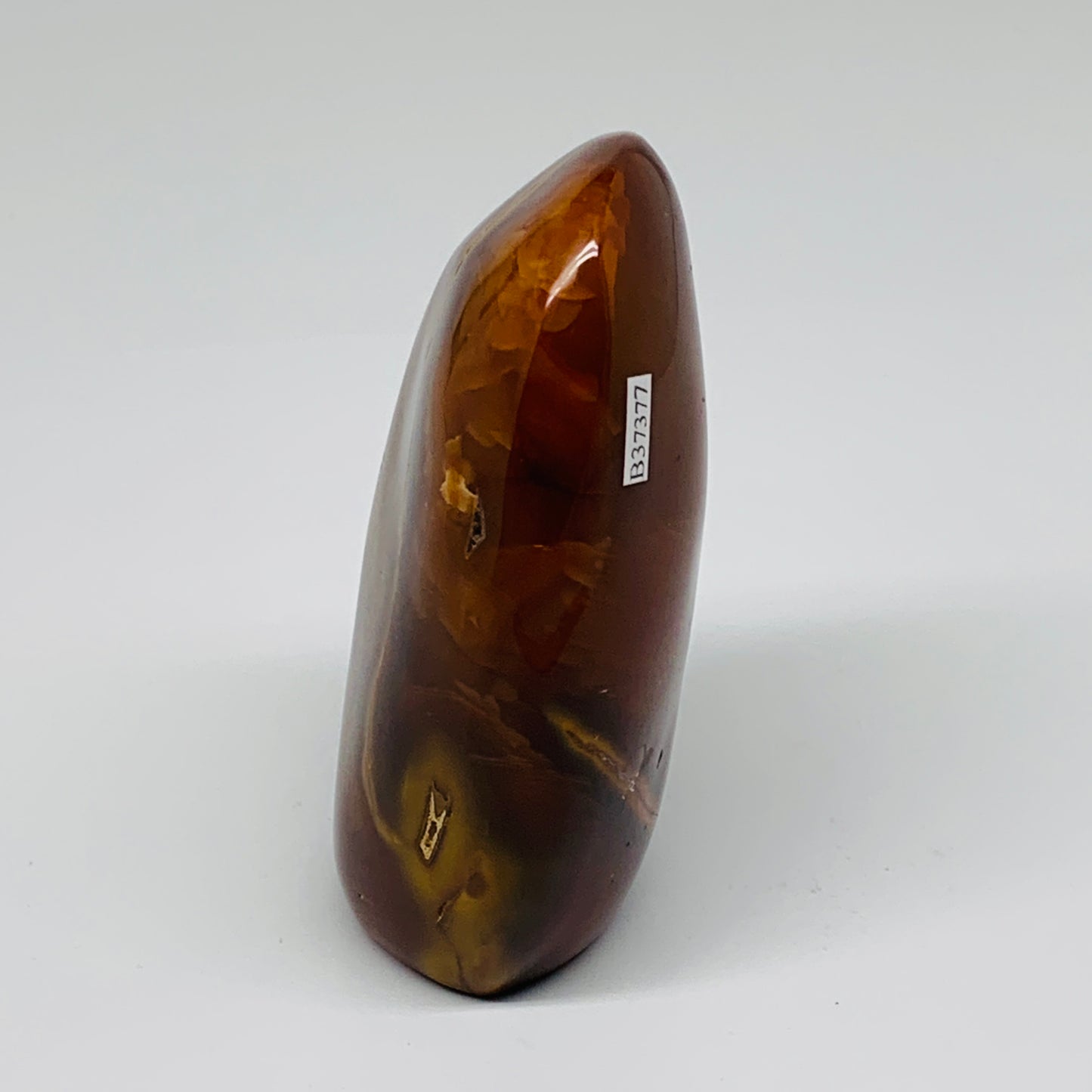 1.5 lbs, 4.9"x3"x1.9"Natural Red Carnelian Freeform Polished Gemstone, B37377