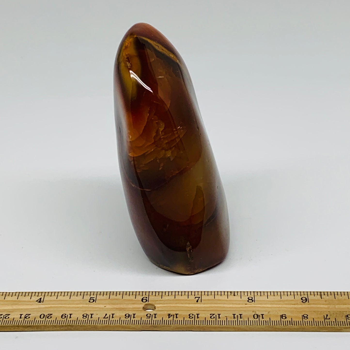 1.5 lbs, 4.9"x3"x1.9"Natural Red Carnelian Freeform Polished Gemstone, B37377