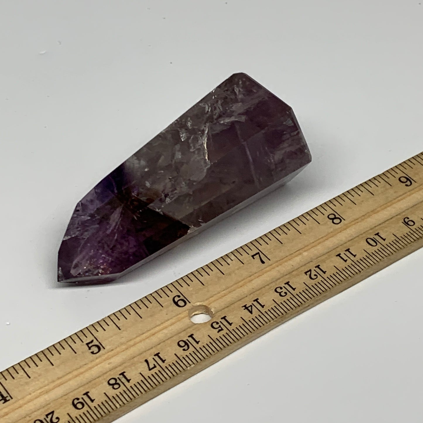 98.7g, 2.9"x1.4"x1.2", Natural Amethyst Tower Point Obelisk @Brazil, B32348