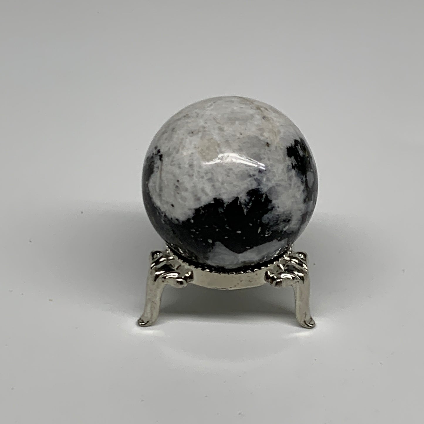 93.2g, 1.6"(40mm), Natural Rainbow Moonstone Sphere Ball Gemstone, B35157