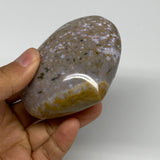 0.55 lbs, 2.6"x3.1"x1.6" Ocean Jasper Heart Polished Healing Crystal, B30893