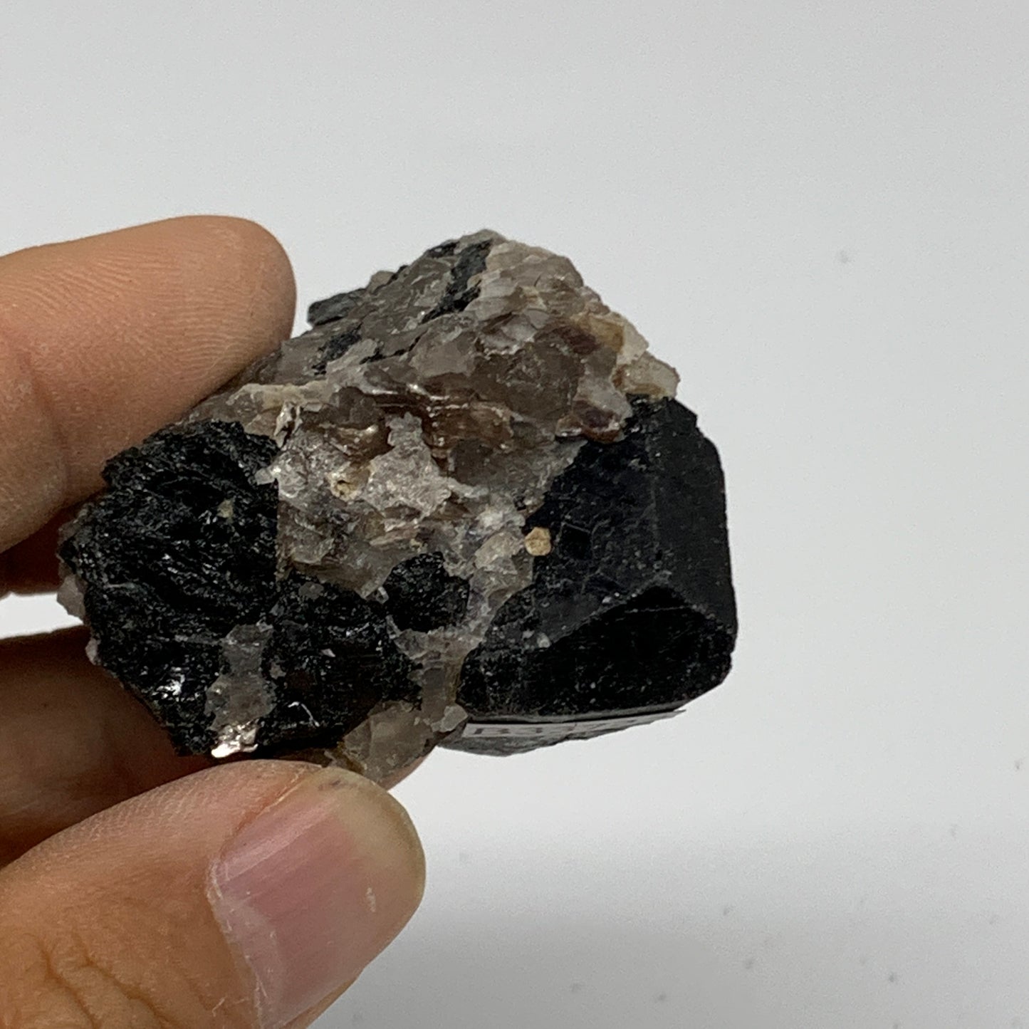 53.8g, 1.7"x1.6"x1.3", Natural Black Tourmaline Mineral Specimen, B33735