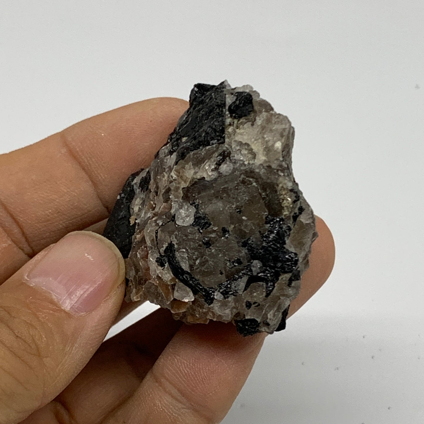 53.8g, 1.7"x1.6"x1.3", Natural Black Tourmaline Mineral Specimen, B33735