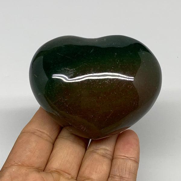 0.55 lbs, 2.4"x3"x1.6" Ocean Jasper Heart Polished Healing Crystal, B30891