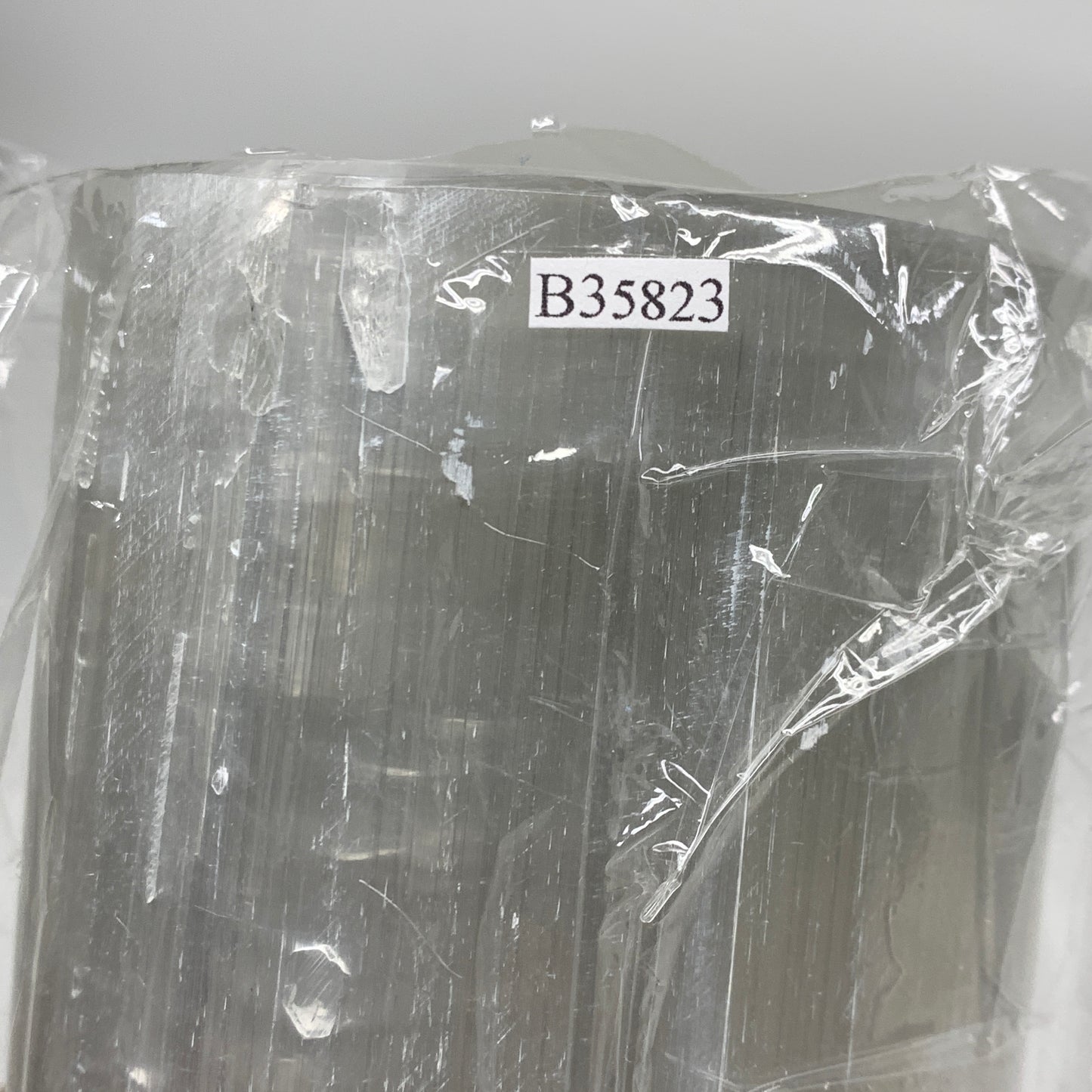 8.7 lbs, 11.6"x3.5" Cylinder Selenite (Satin Spar) Lamp Tower W/Chord, B35823