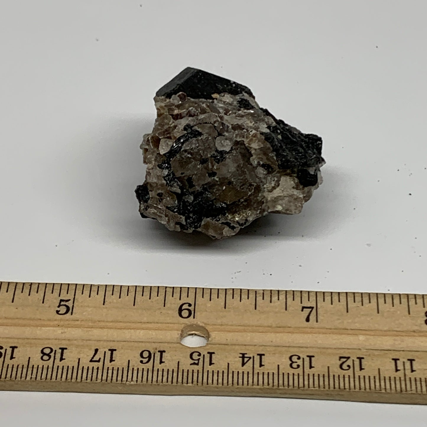 53.8g, 1.7"x1.6"x1.3", Natural Black Tourmaline Mineral Specimen, B33735