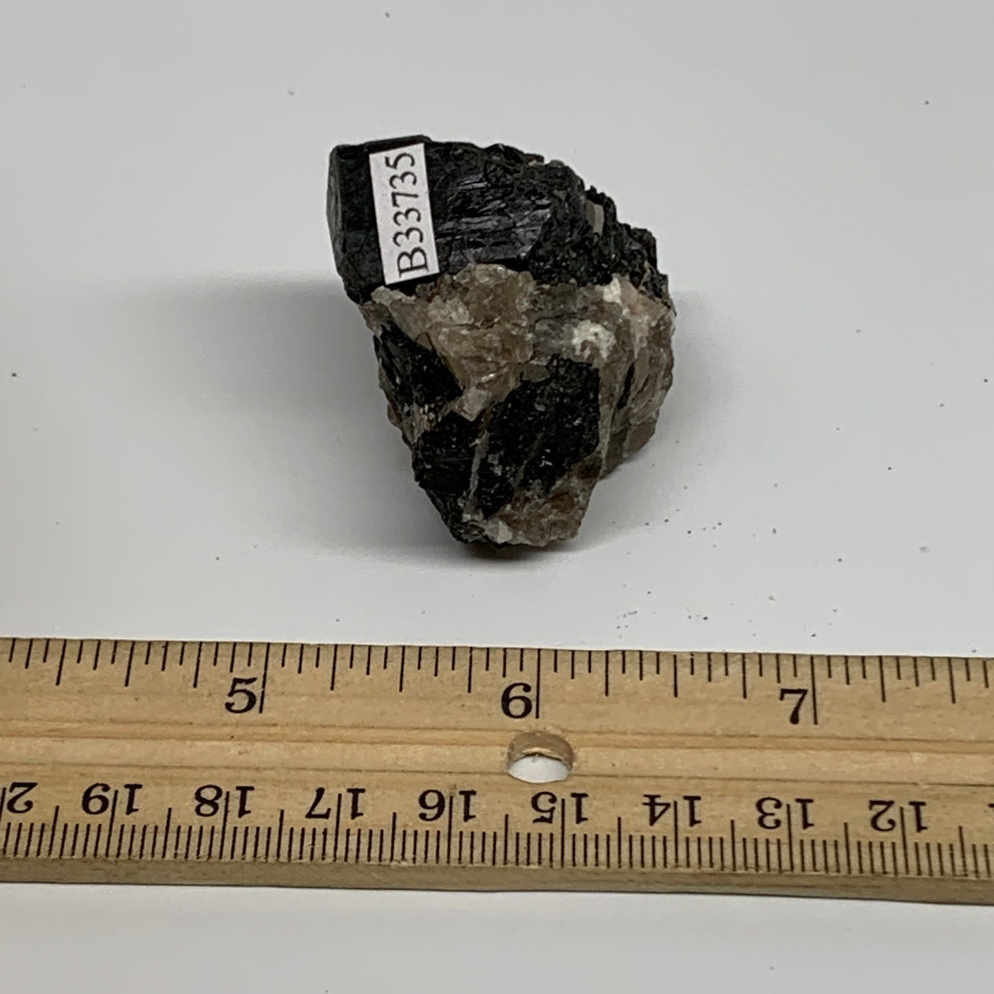 53.8g, 1.7"x1.6"x1.3", Natural Black Tourmaline Mineral Specimen, B33735