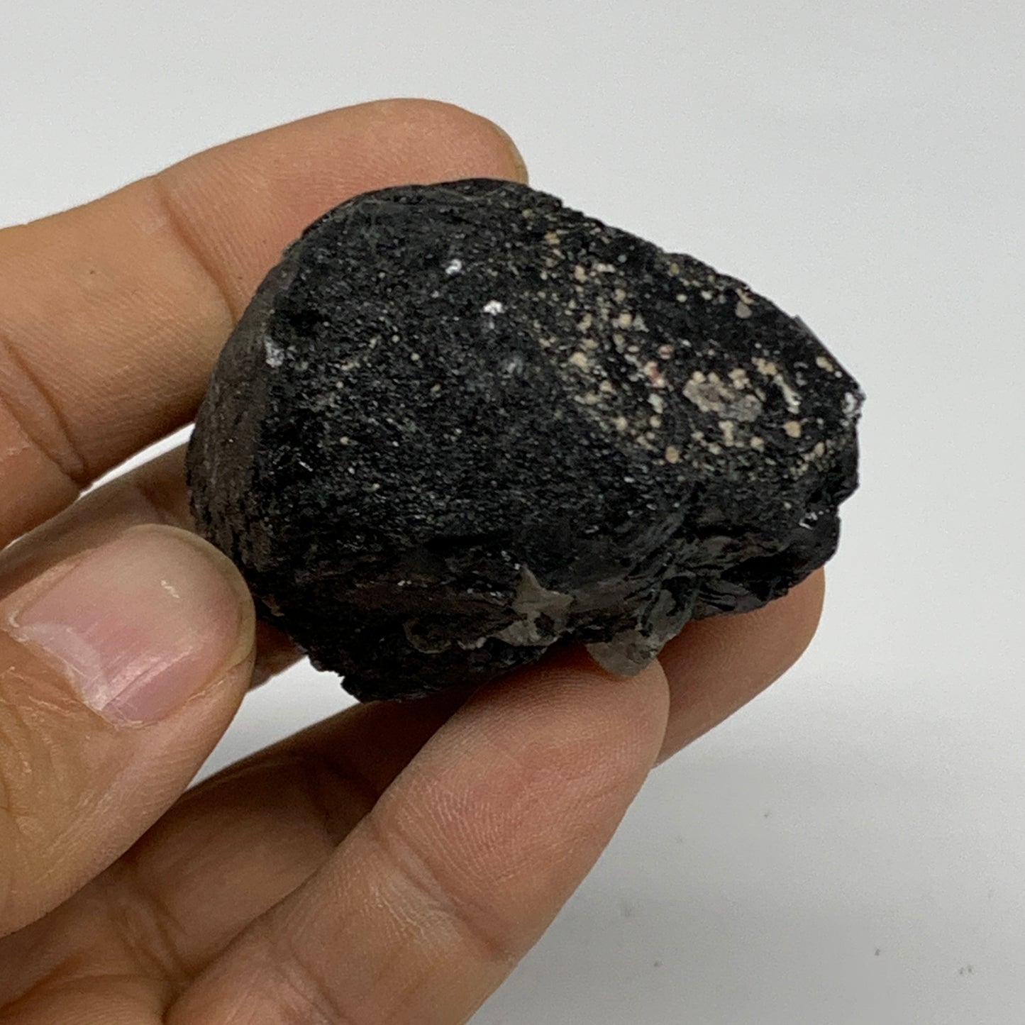 88.3g, 1.8"x1.6"x1.1", Natural Black Tourmaline Mineral Specimen, B33736