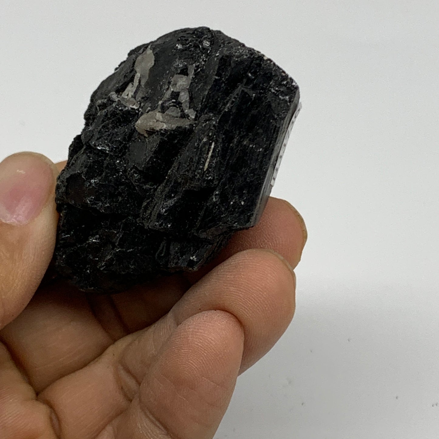 88.3g, 1.8"x1.6"x1.1", Natural Black Tourmaline Mineral Specimen, B33736
