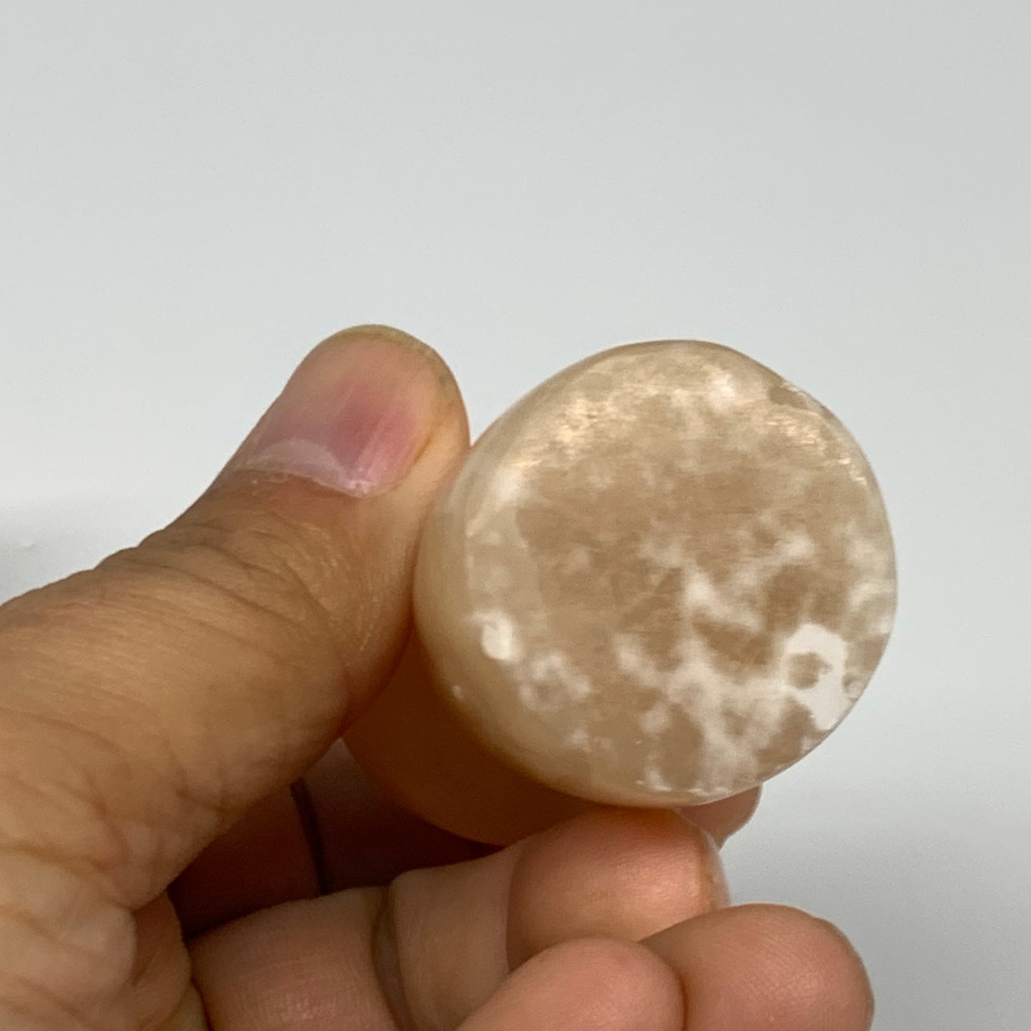 141.7g, 2"-2.2", 2pcs, Natural Honey Calcite Mushroom Gemstone @Pakistan, B31726