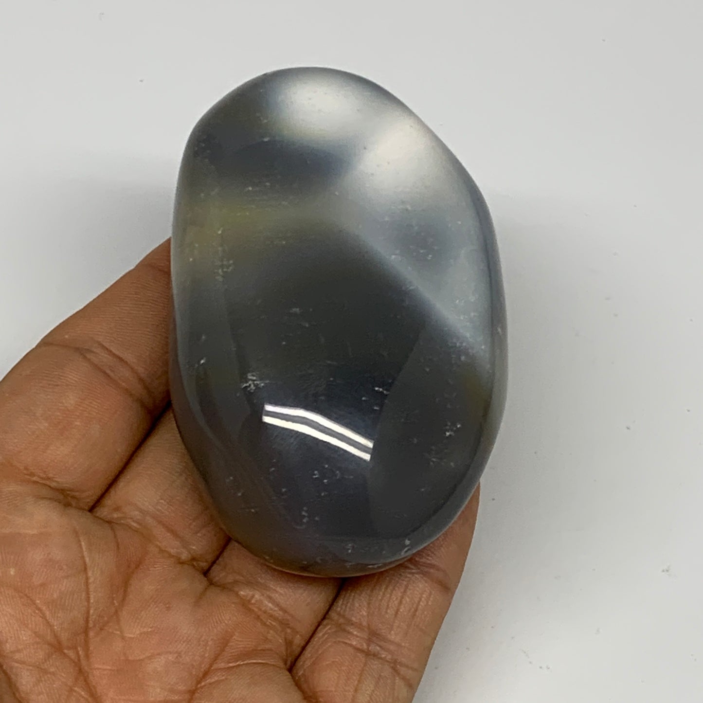 161.6g, 3"x1.8"x1.2" Orca Agate Palm-Stone Reiki Energy Crystal Reiki, B28643