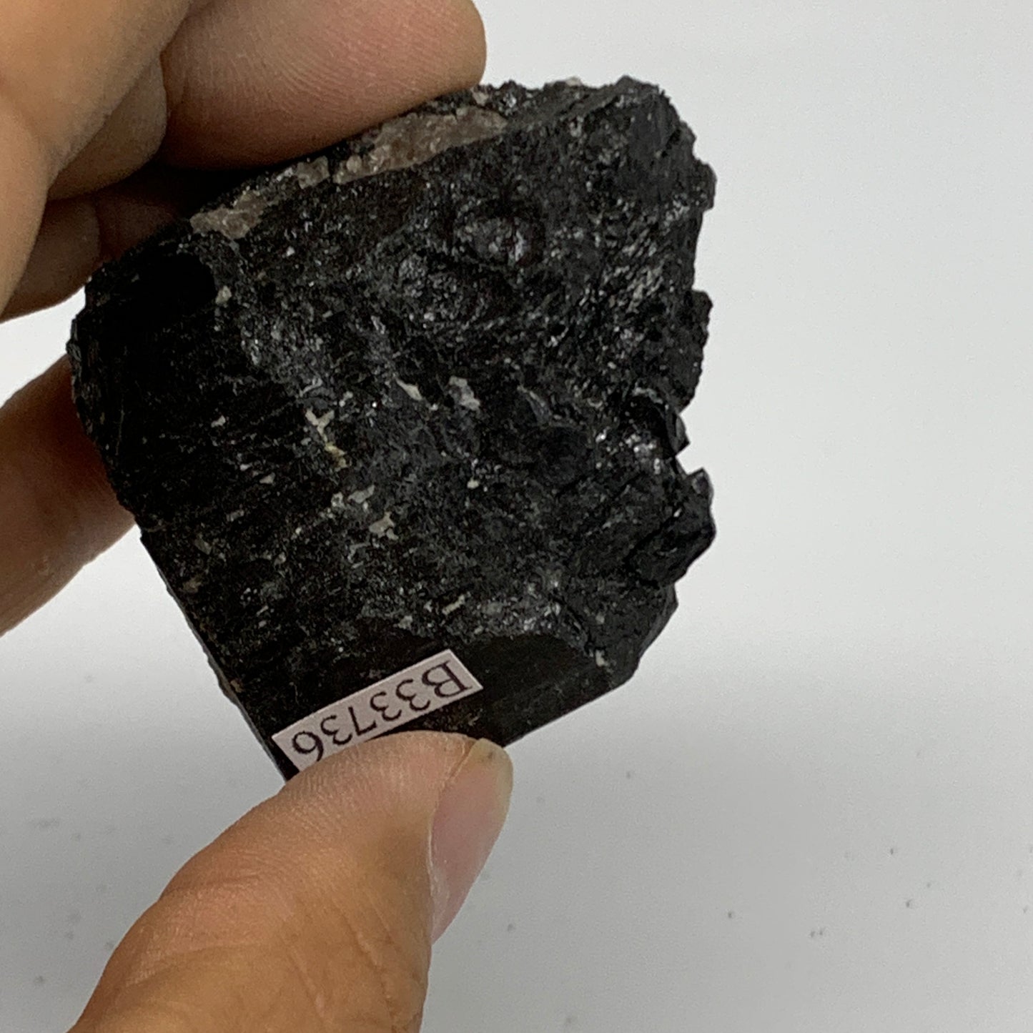 88.3g, 1.8"x1.6"x1.1", Natural Black Tourmaline Mineral Specimen, B33736