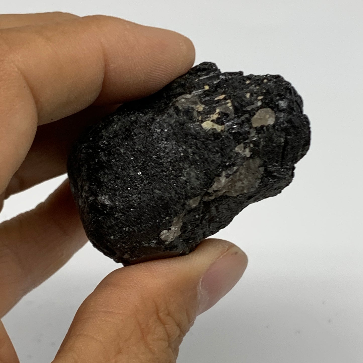 88.3g, 1.8"x1.6"x1.1", Natural Black Tourmaline Mineral Specimen, B33736