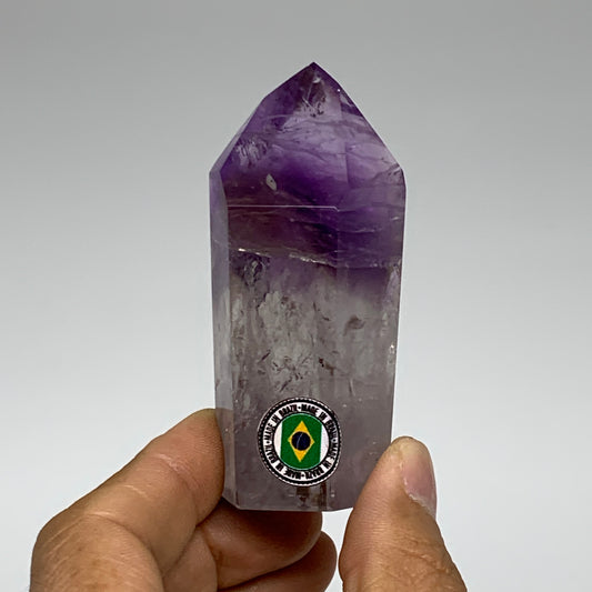 95.9g, 2.9"x1.2"x0.9", Natural Amethyst Tower Point Obelisk @Brazil, B32352