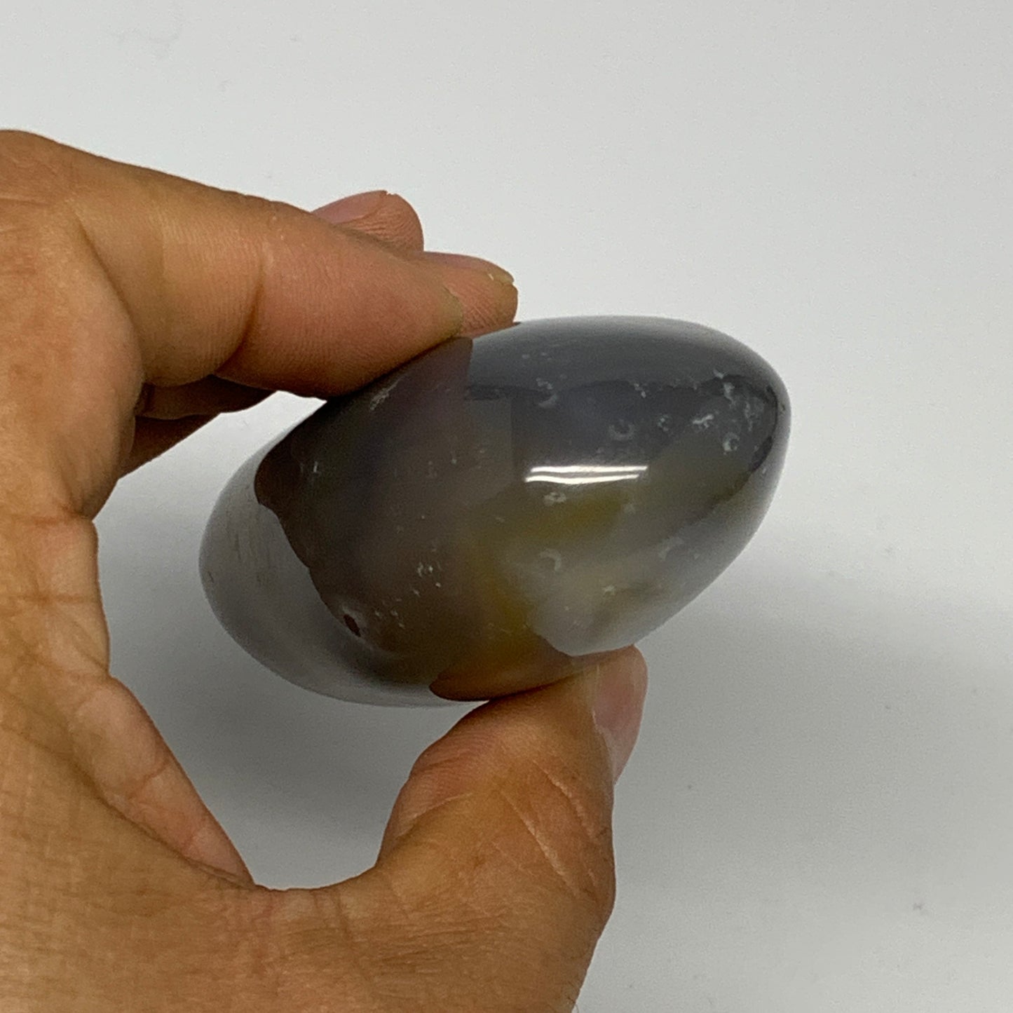 161.6g, 3"x1.8"x1.2" Orca Agate Palm-Stone Reiki Energy Crystal Reiki, B28643