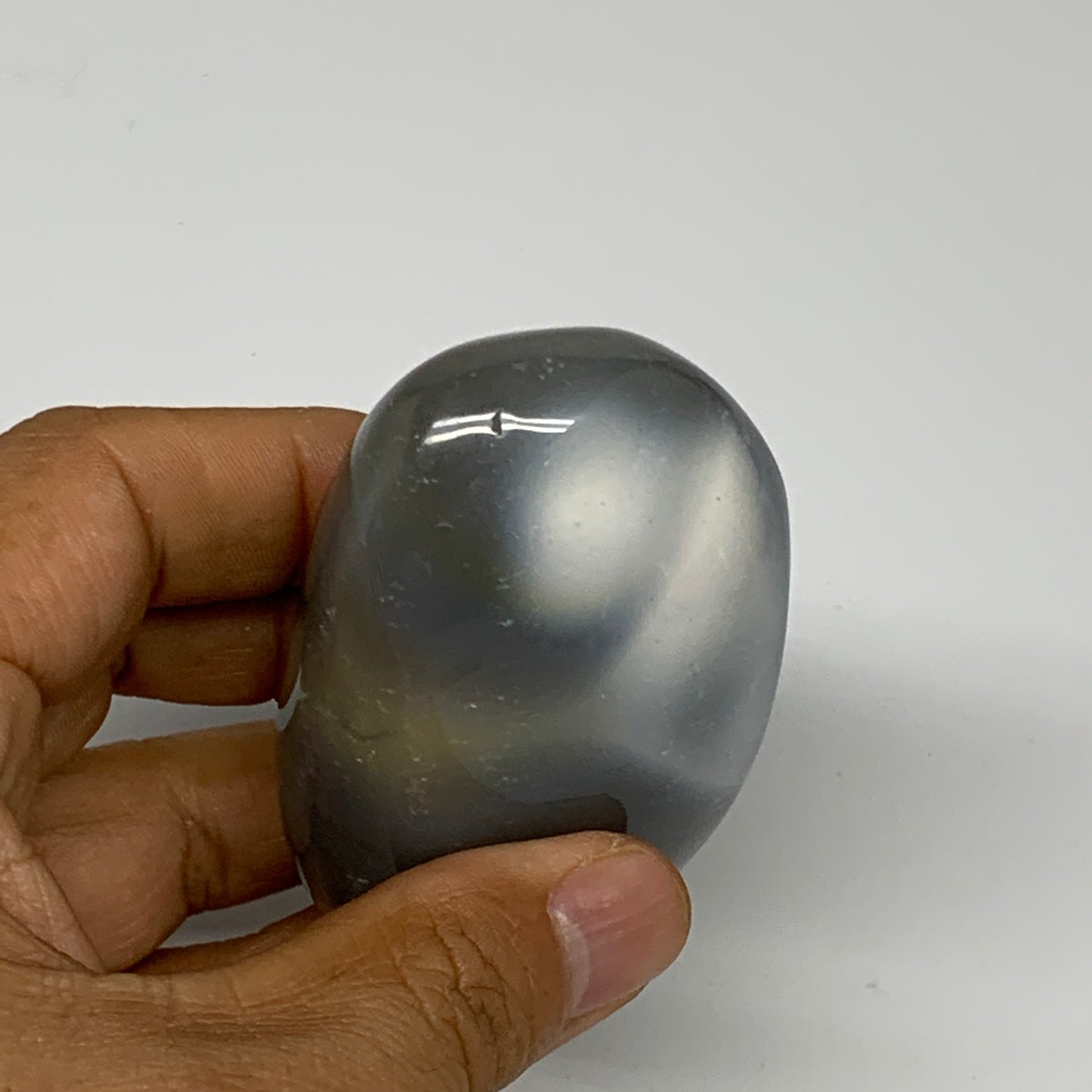 161.6g, 3"x1.8"x1.2" Orca Agate Palm-Stone Reiki Energy Crystal Reiki, B28643