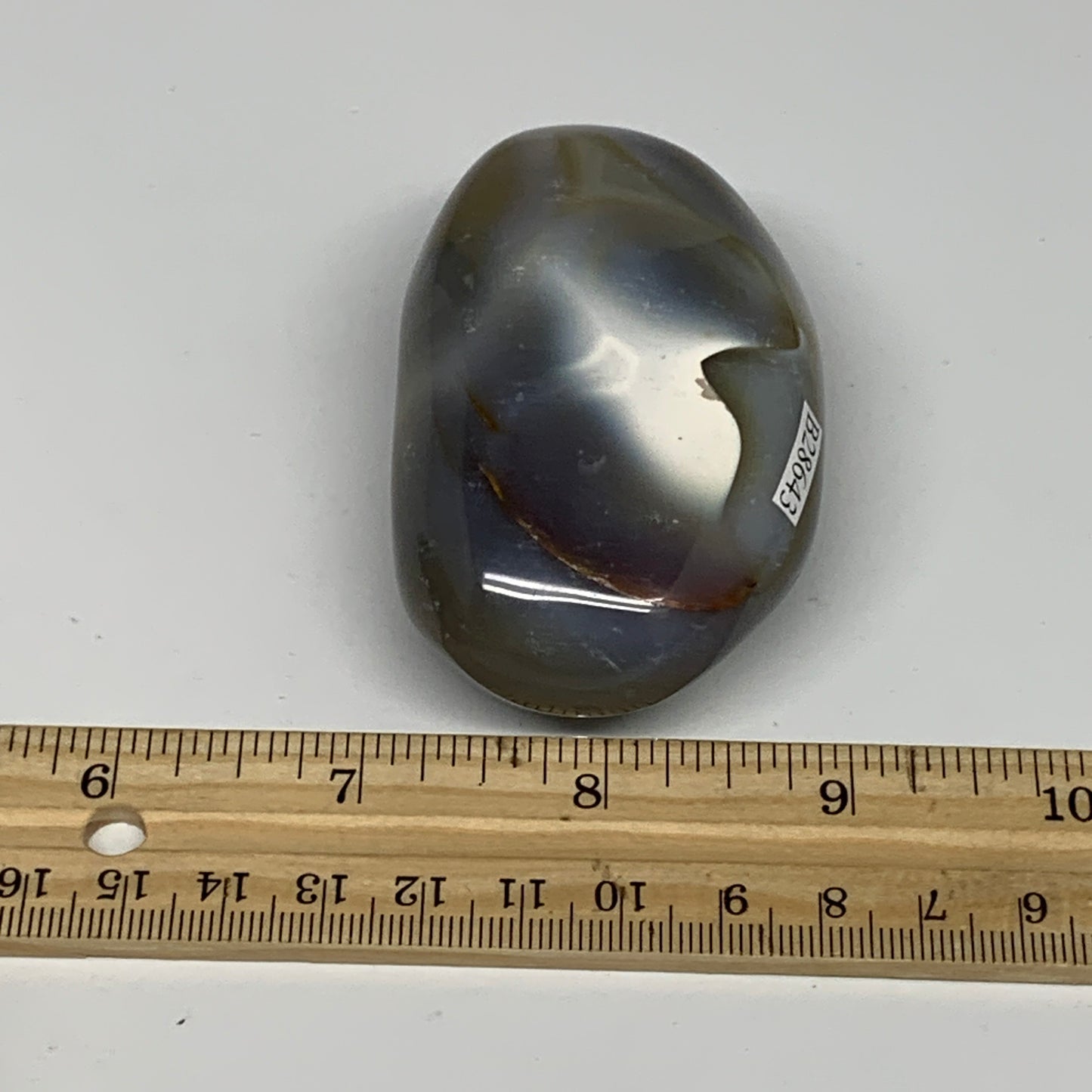 161.6g, 3"x1.8"x1.2" Orca Agate Palm-Stone Reiki Energy Crystal Reiki, B28643