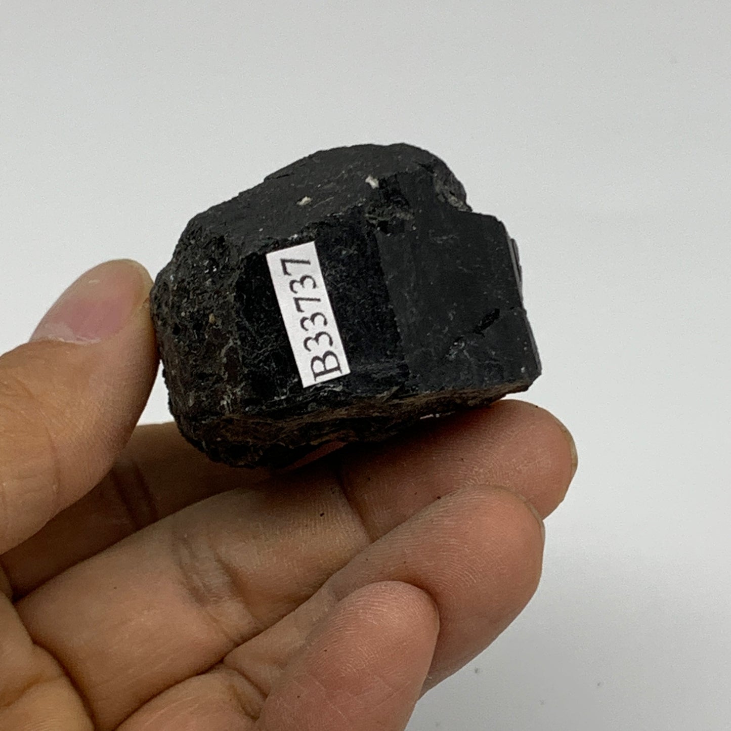 101.5g, 2.5"x1.5"x1.2", Natural Black Tourmaline Mineral Specimen, B33737