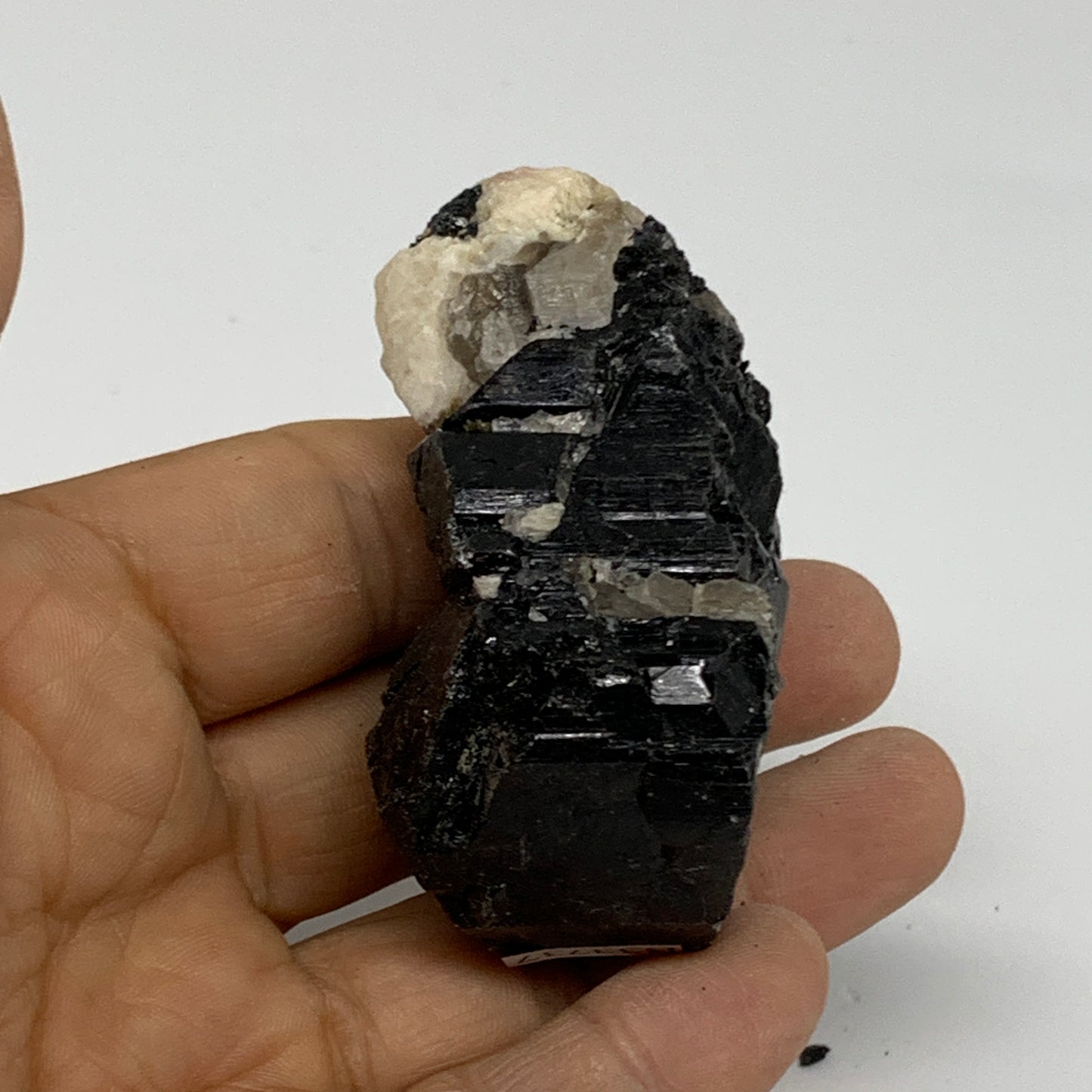 101.5g, 2.5"x1.5"x1.2", Natural Black Tourmaline Mineral Specimen, B33737