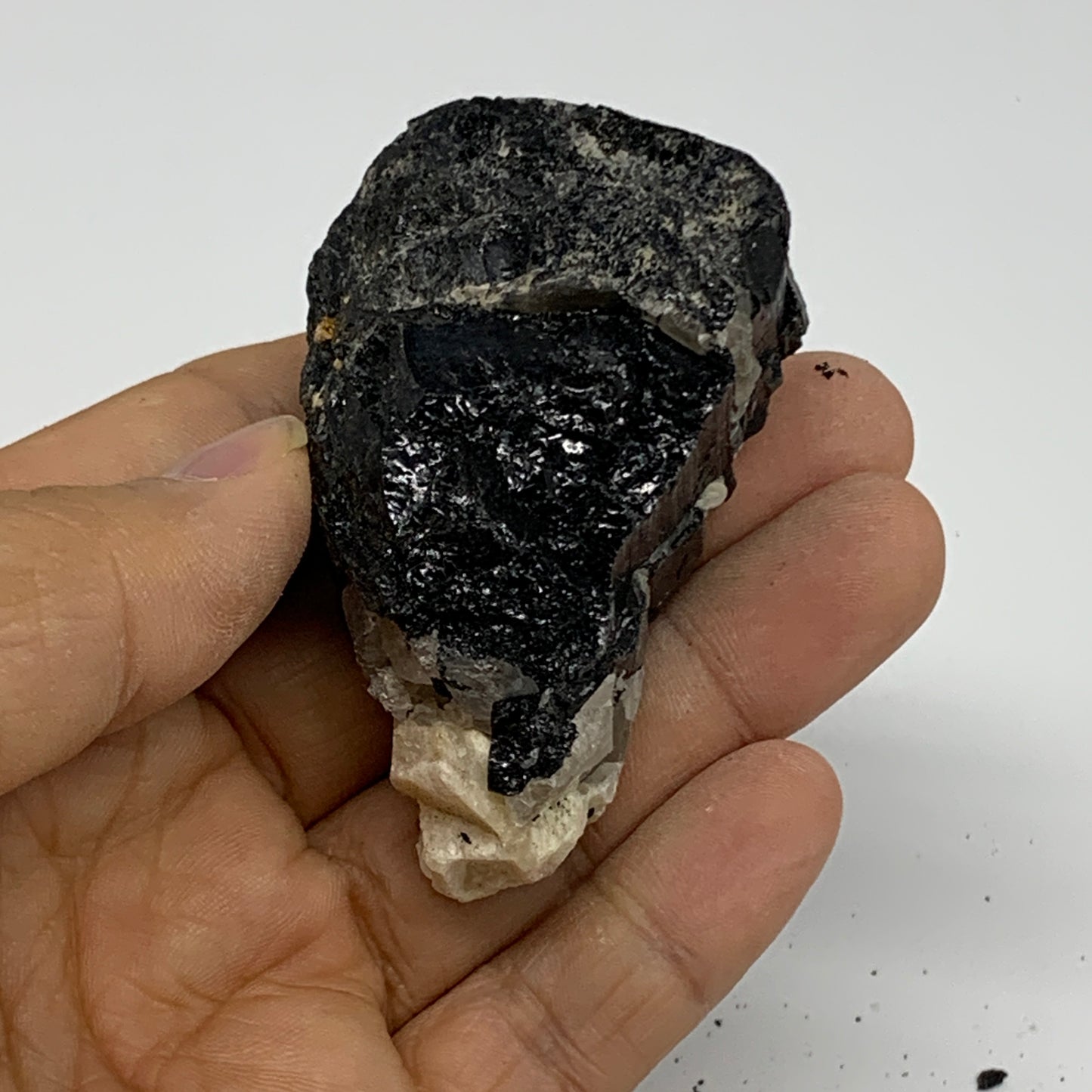 101.5g, 2.5"x1.5"x1.2", Natural Black Tourmaline Mineral Specimen, B33737