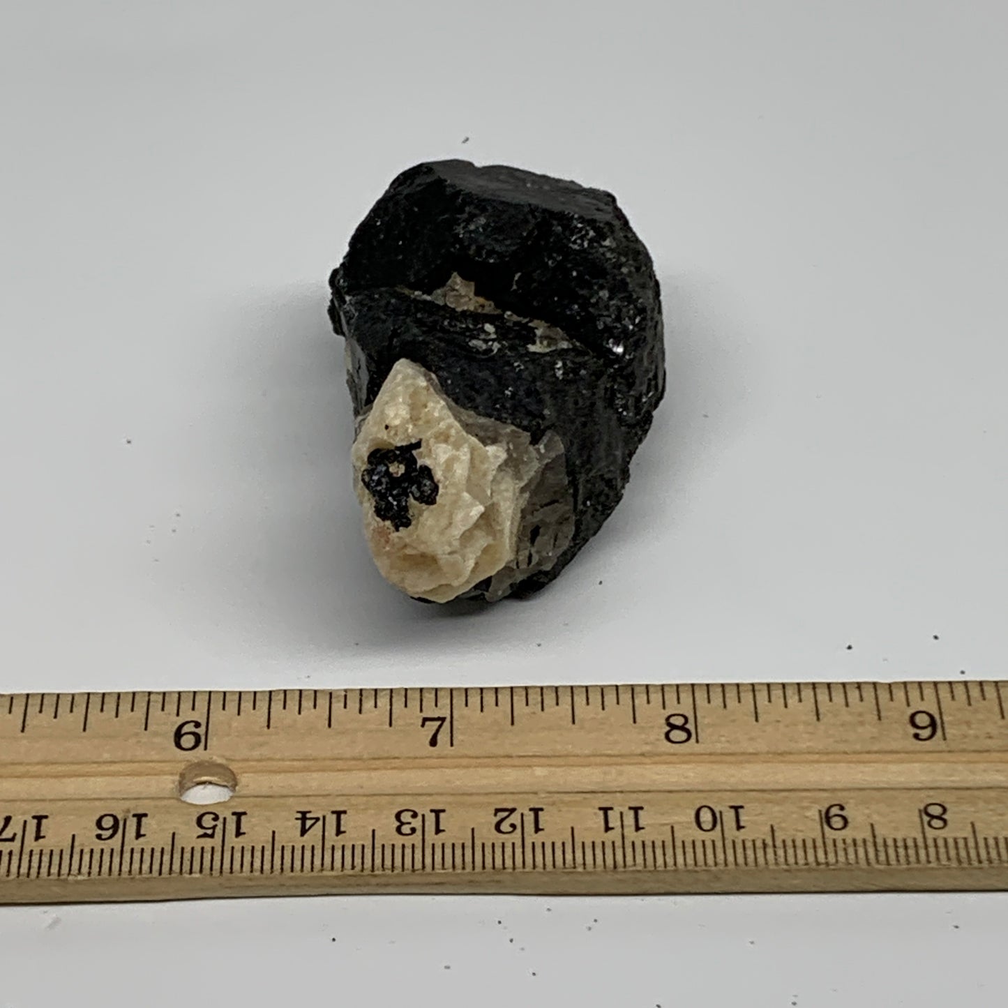 101.5g, 2.5"x1.5"x1.2", Natural Black Tourmaline Mineral Specimen, B33737