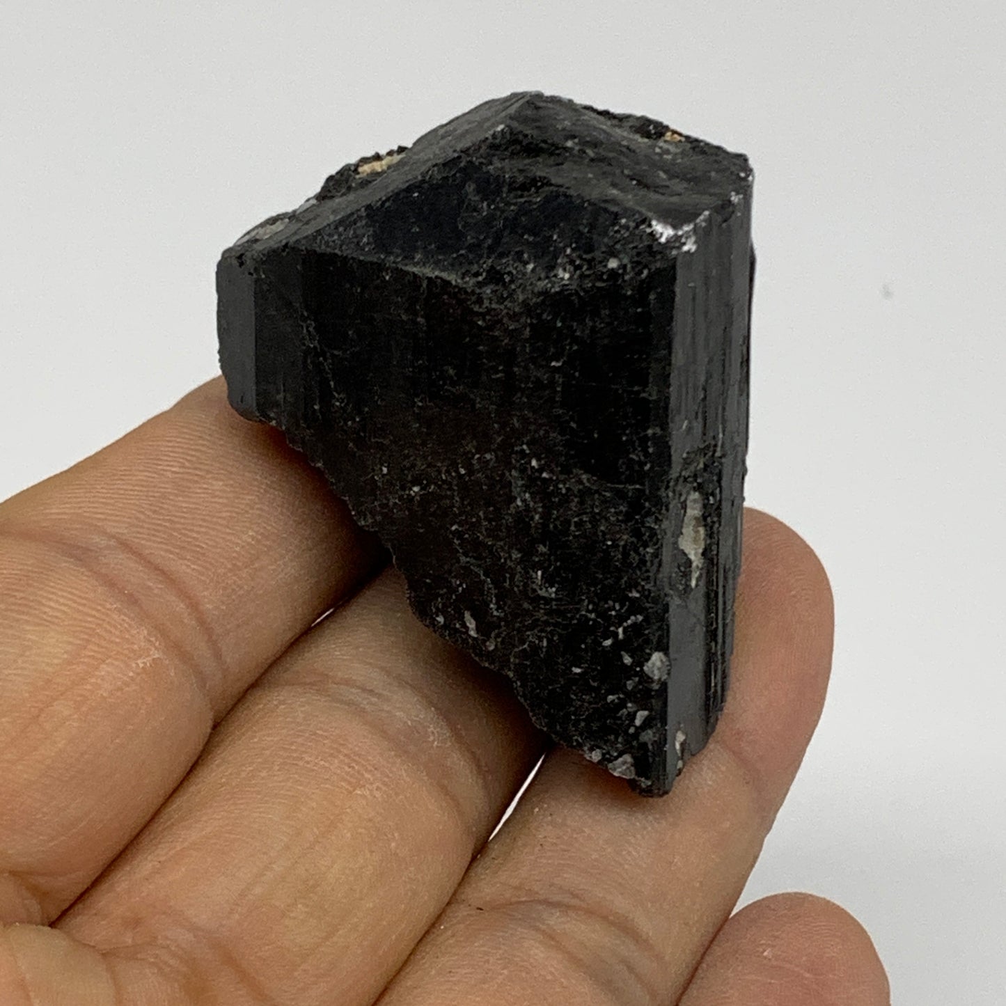 55.3g, 1.8"x1.4"x1.2", Natural Black Tourmaline Mineral Specimen, B33738