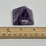 73.2g, 1.3"x1.6"x1.7", Lepidolite Pyramid Crystal Gemstone @Brazil, B30195
