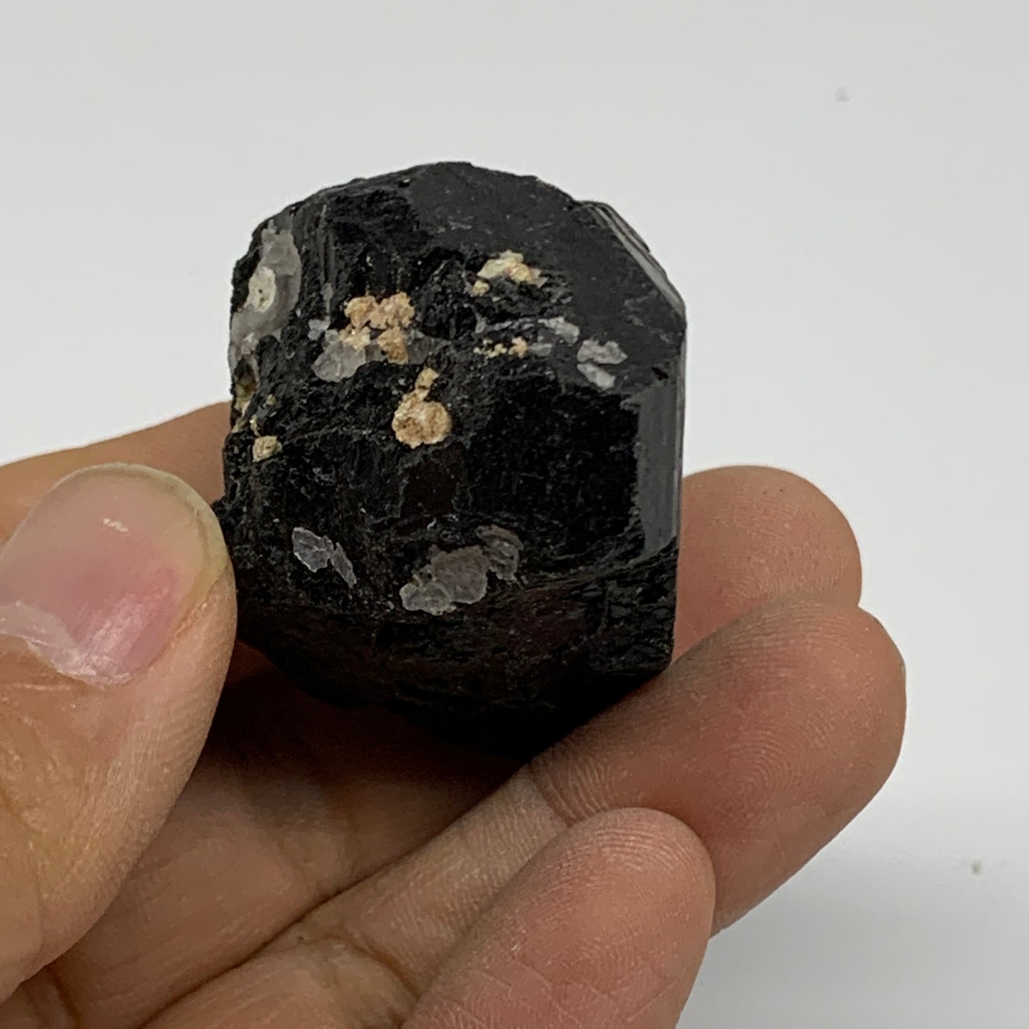 55.3g, 1.8"x1.4"x1.2", Natural Black Tourmaline Mineral Specimen, B33738