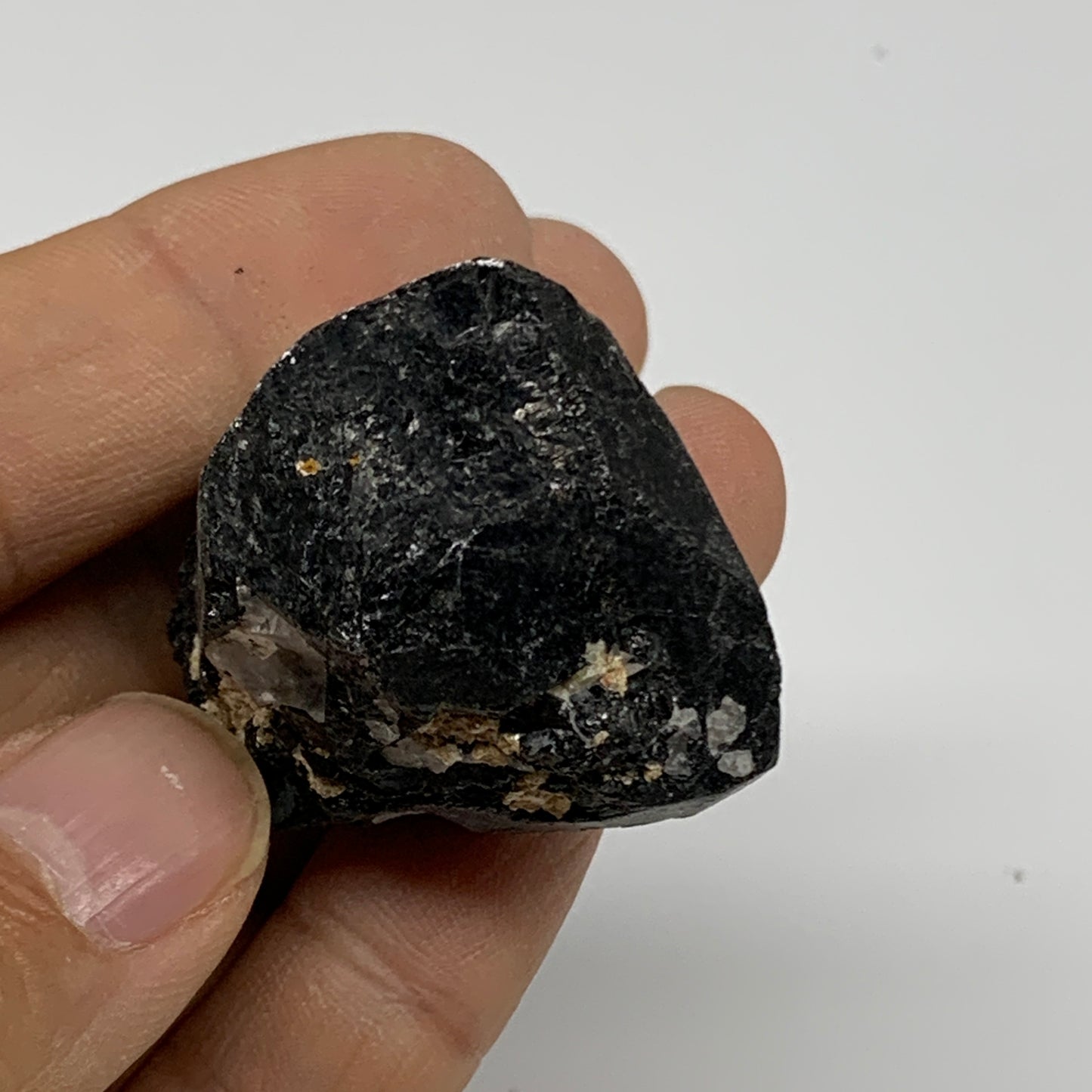 55.3g, 1.8"x1.4"x1.2", Natural Black Tourmaline Mineral Specimen, B33738