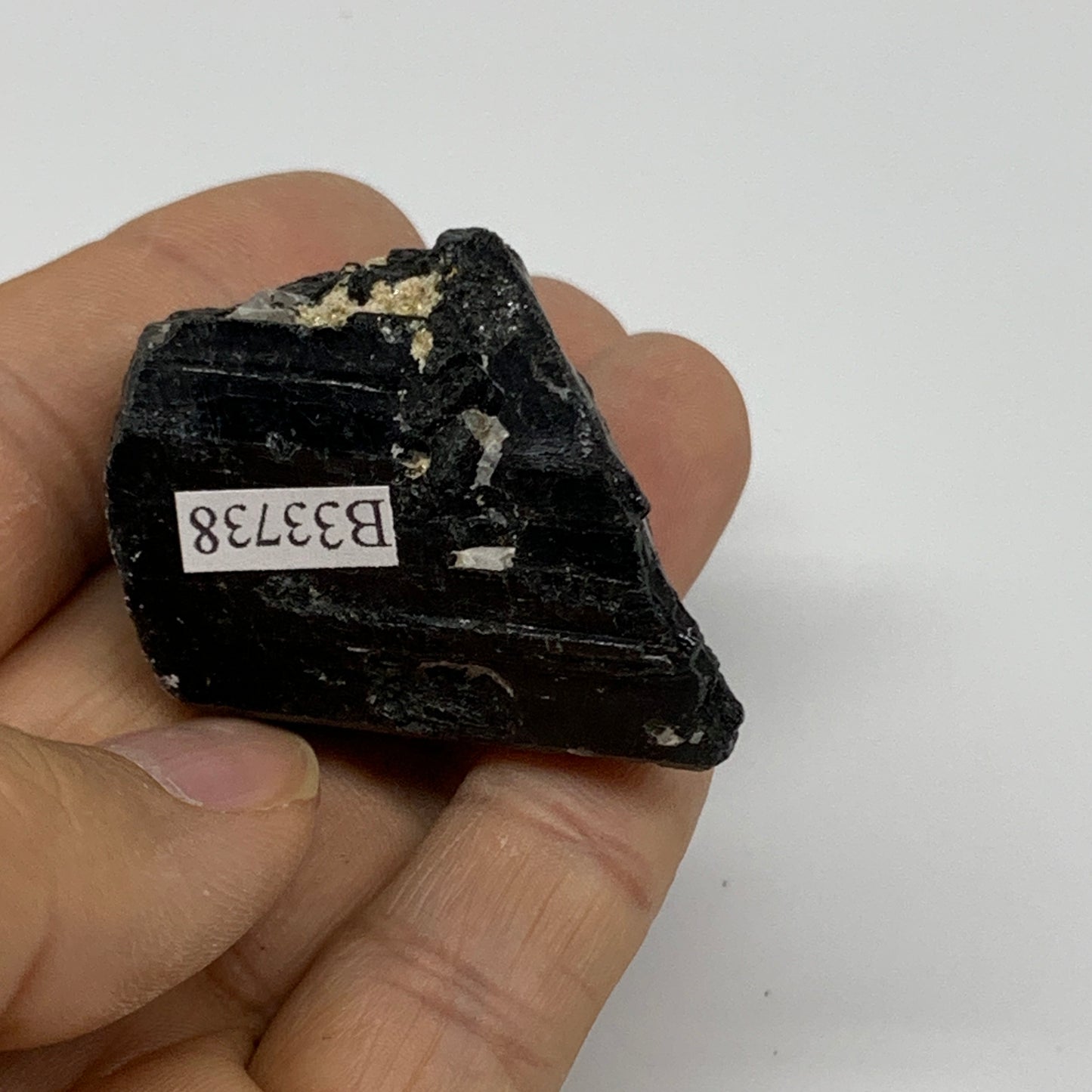 55.3g, 1.8"x1.4"x1.2", Natural Black Tourmaline Mineral Specimen, B33738