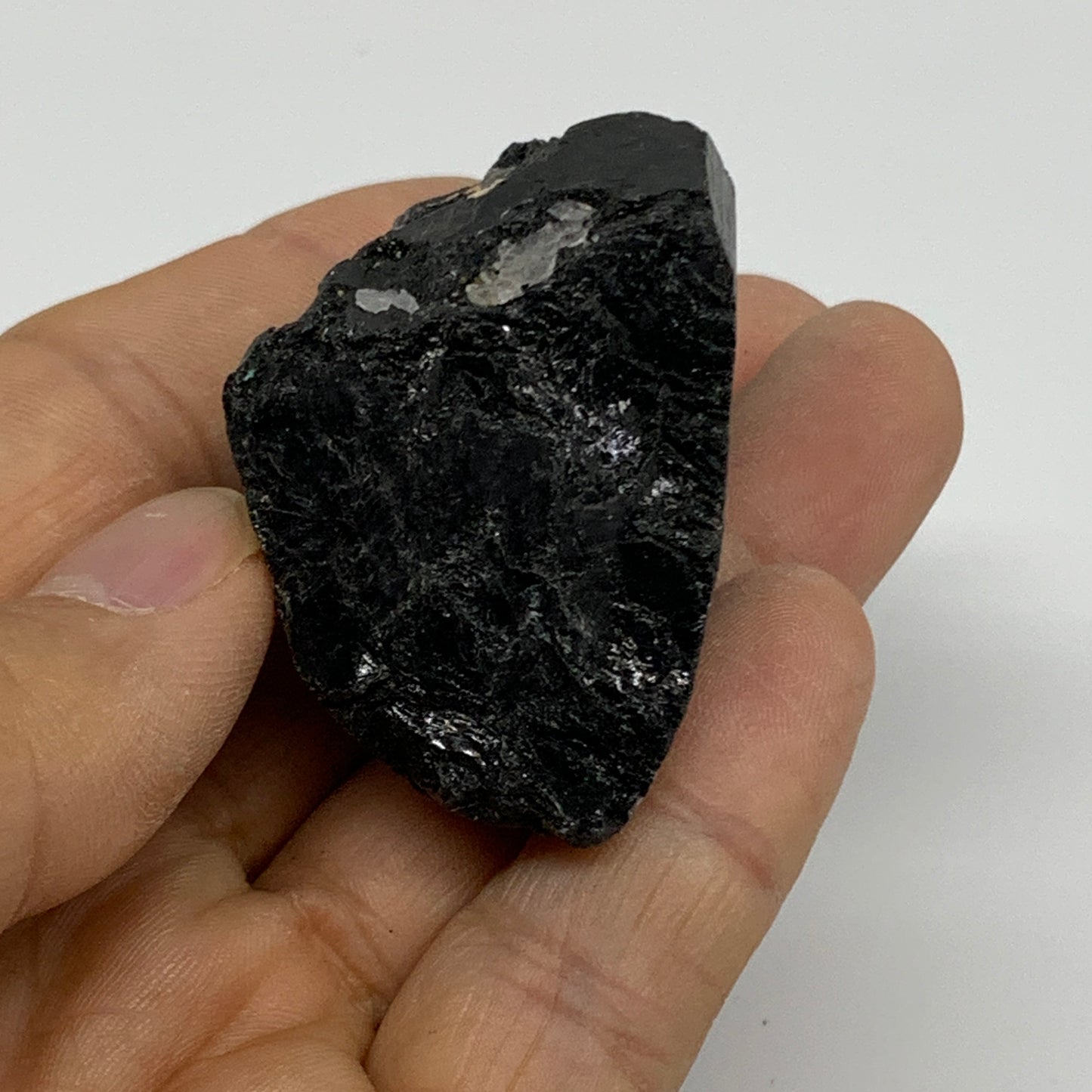 55.3g, 1.8"x1.4"x1.2", Natural Black Tourmaline Mineral Specimen, B33738