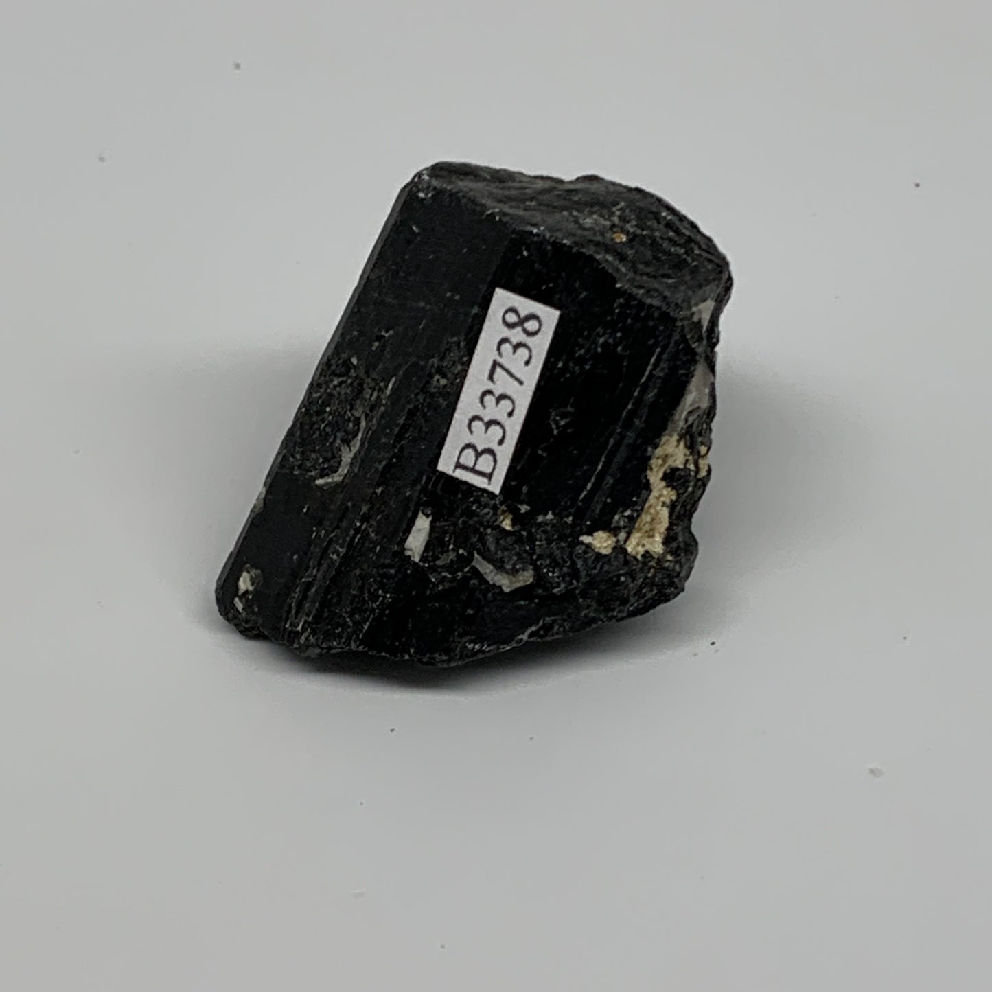 55.3g, 1.8"x1.4"x1.2", Natural Black Tourmaline Mineral Specimen, B33738