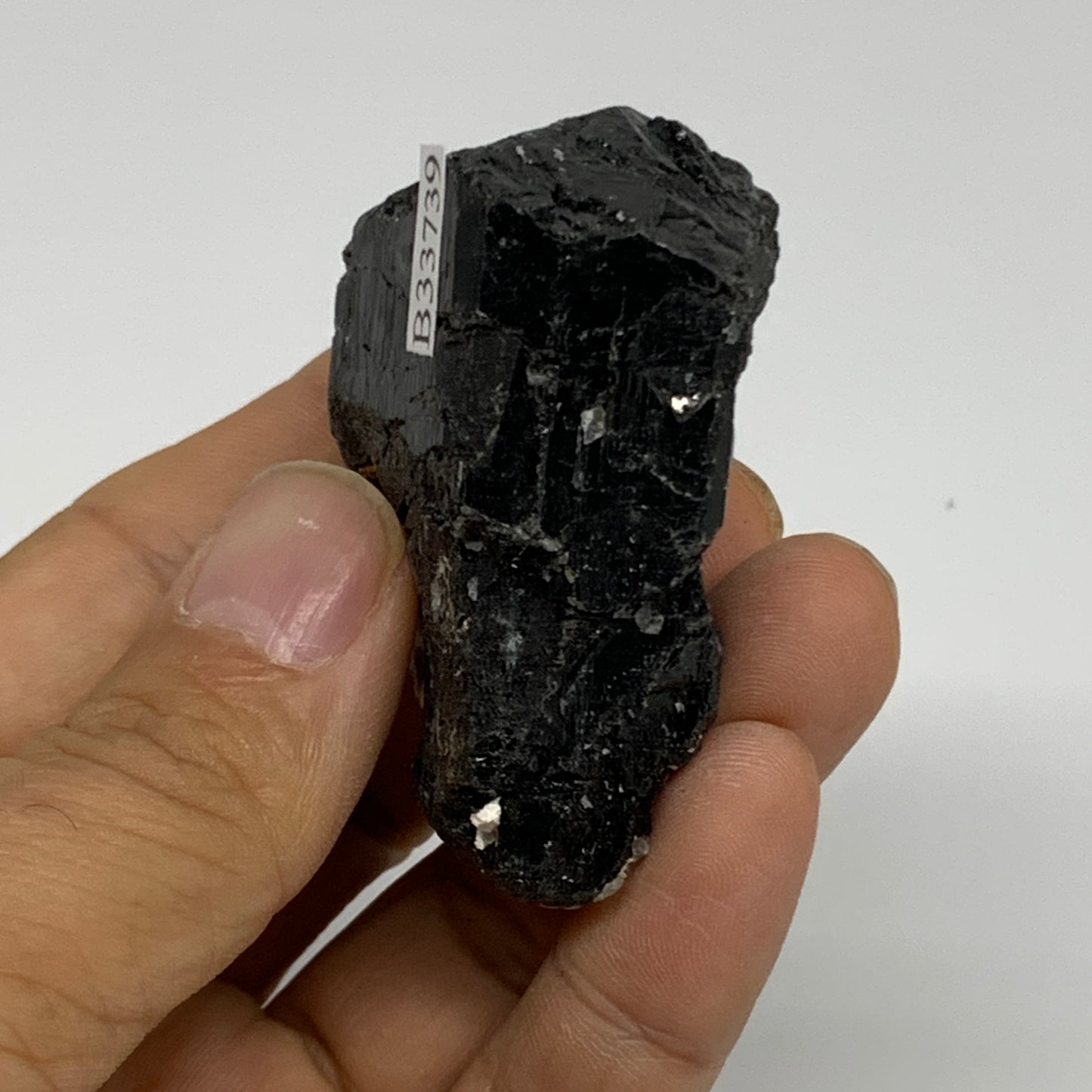 78.4g, 2.2"x1.6"x1.1", Natural Black Tourmaline Mineral Specimen, B33741