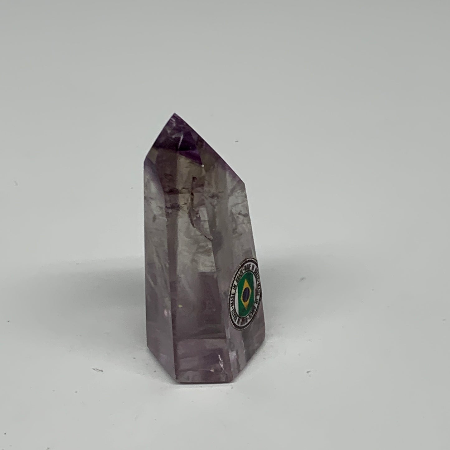 46.8g, 2.2"x1.1"x0.8", Natural Amethyst Tower Point Obelisk @Brazil, B32354