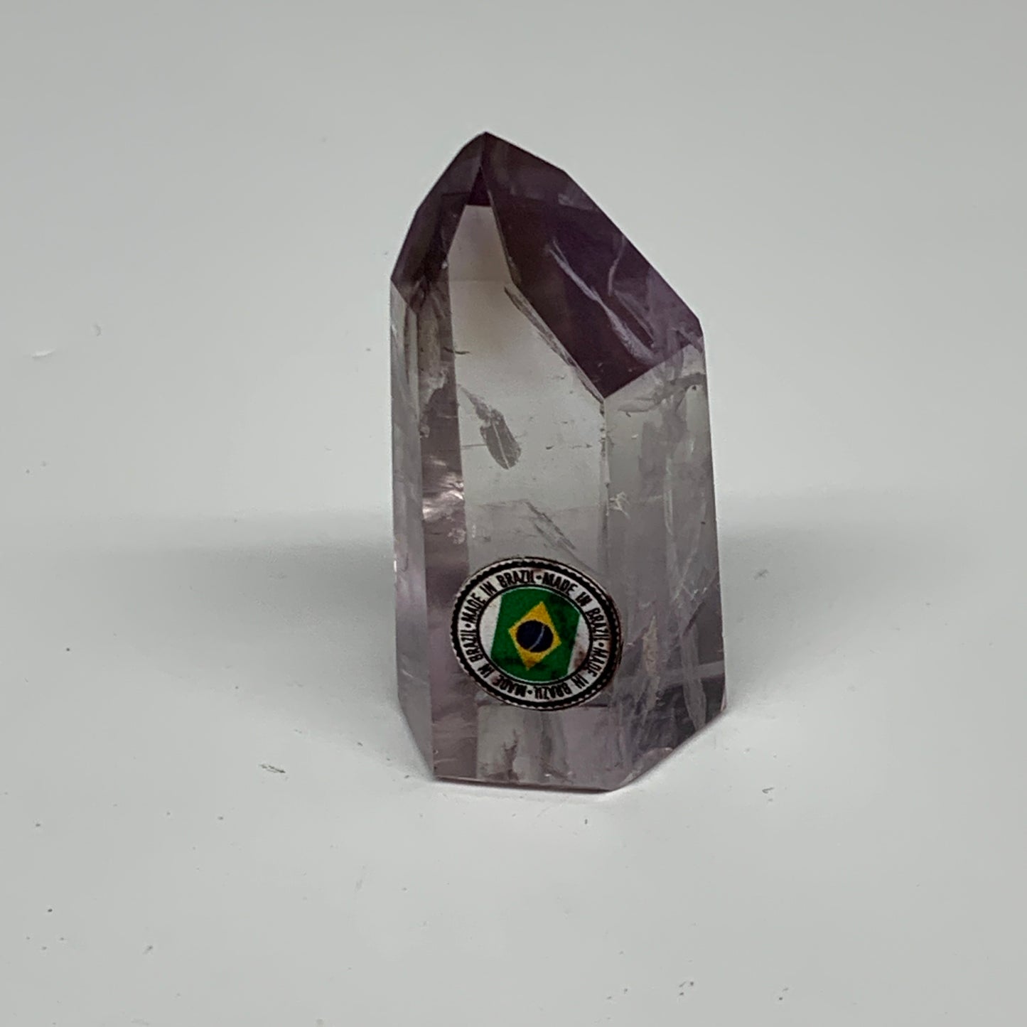 46.8g, 2.2"x1.1"x0.8", Natural Amethyst Tower Point Obelisk @Brazil, B32354
