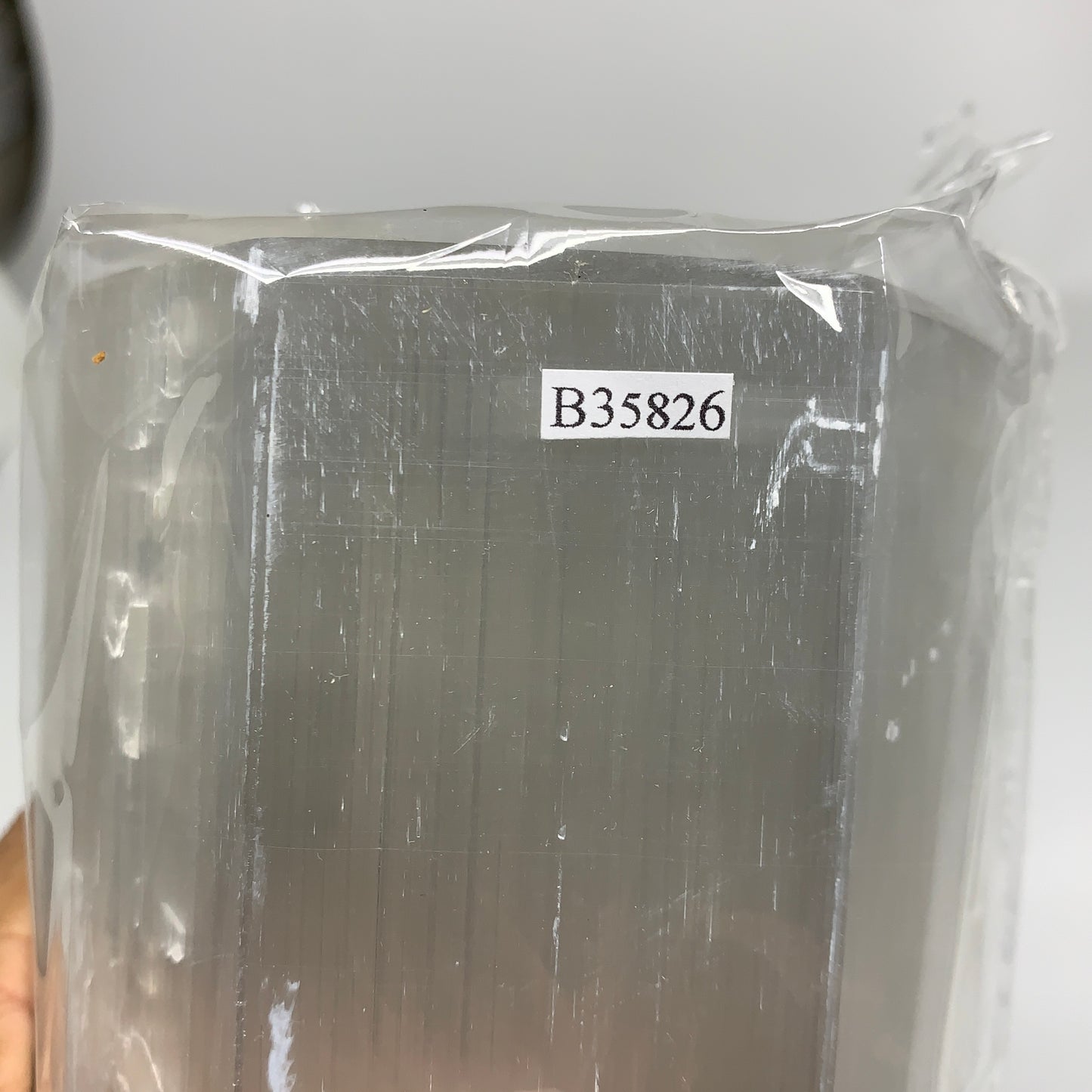 8.4 lbs. 11.75"x3.5", Hexagon Selenite (Satin Spar) Lamp, w/6ft Chord, B35826