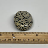70.8g, 2.1"x1.7"x0.8", Natural Dalmatian Jasper Palm-Stone @India, B29471