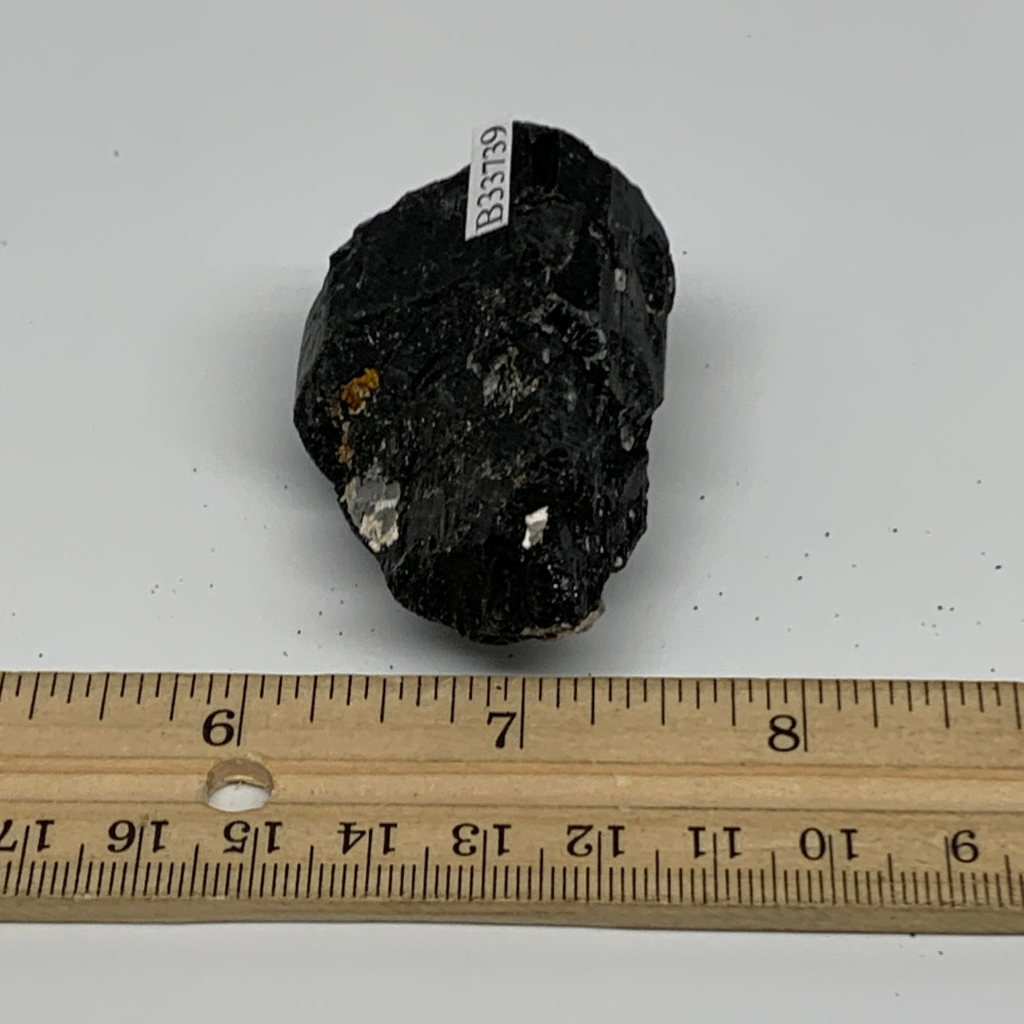 78.4g, 2.2"x1.6"x1.1", Natural Black Tourmaline Mineral Specimen, B33741
