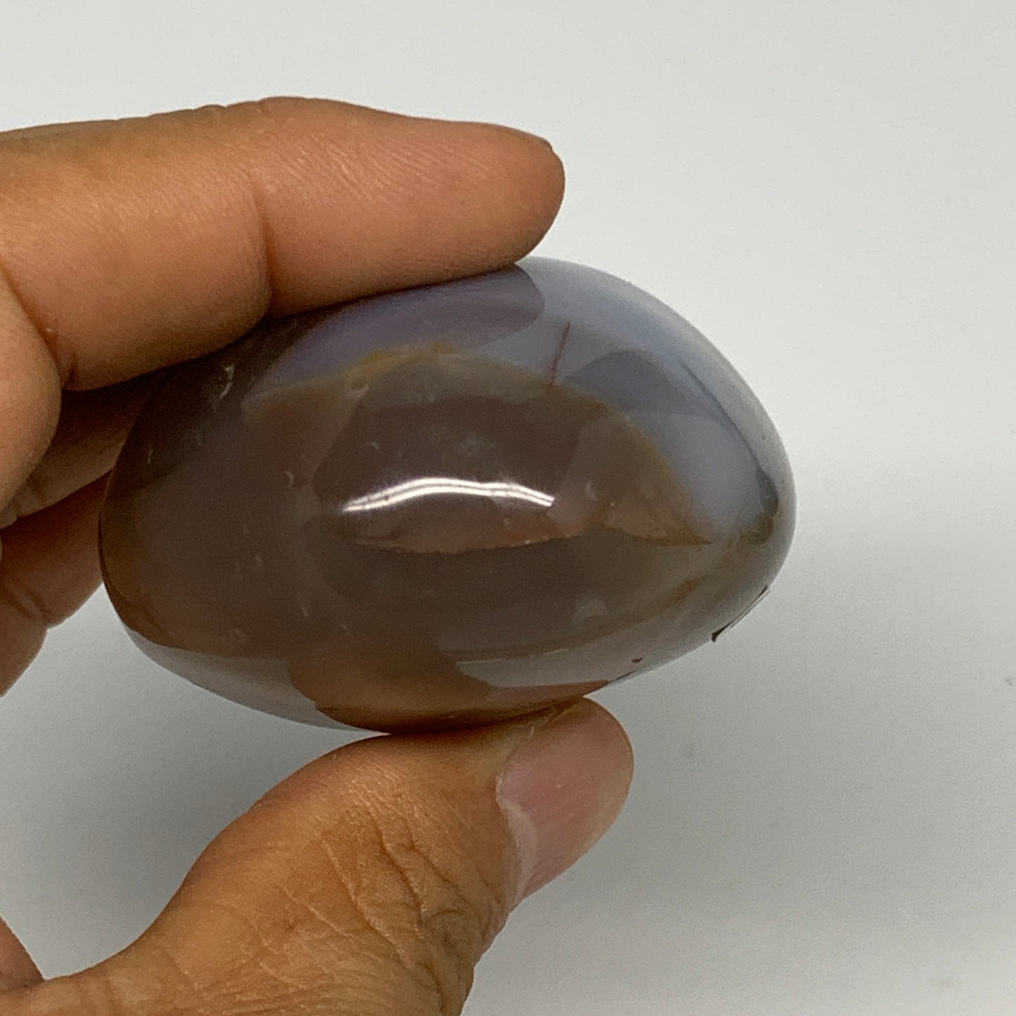 122.1g, 2.2"x1.9"x1.3" Orca Agate Palm-Stone Reiki Energy Crystal Reiki, B28639