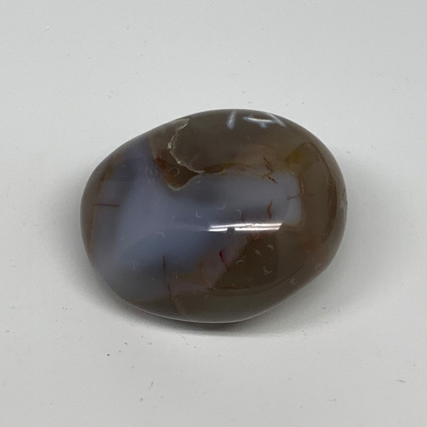 122.1g, 2.2"x1.9"x1.3" Orca Agate Palm-Stone Reiki Energy Crystal Reiki, B28639