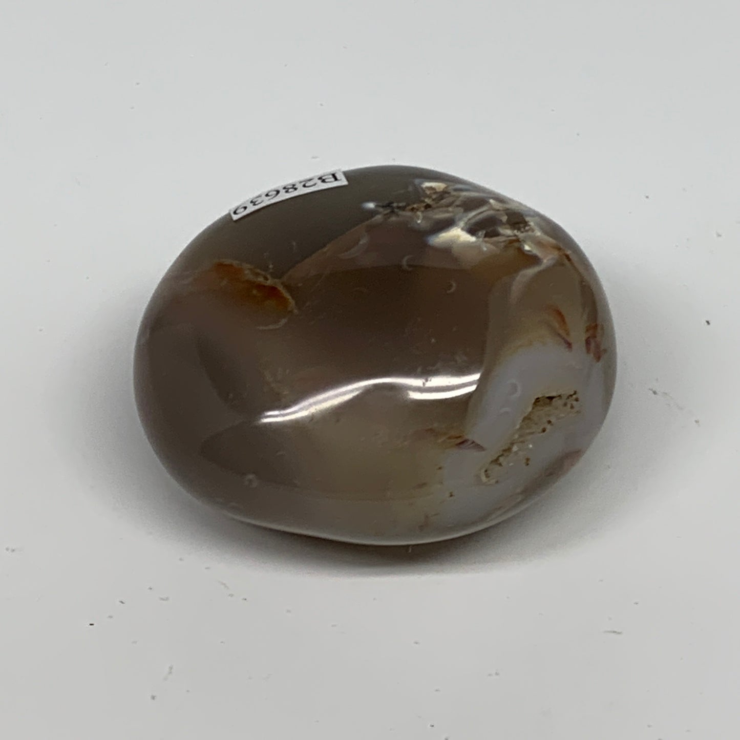 122.1g, 2.2"x1.9"x1.3" Orca Agate Palm-Stone Reiki Energy Crystal Reiki, B28639