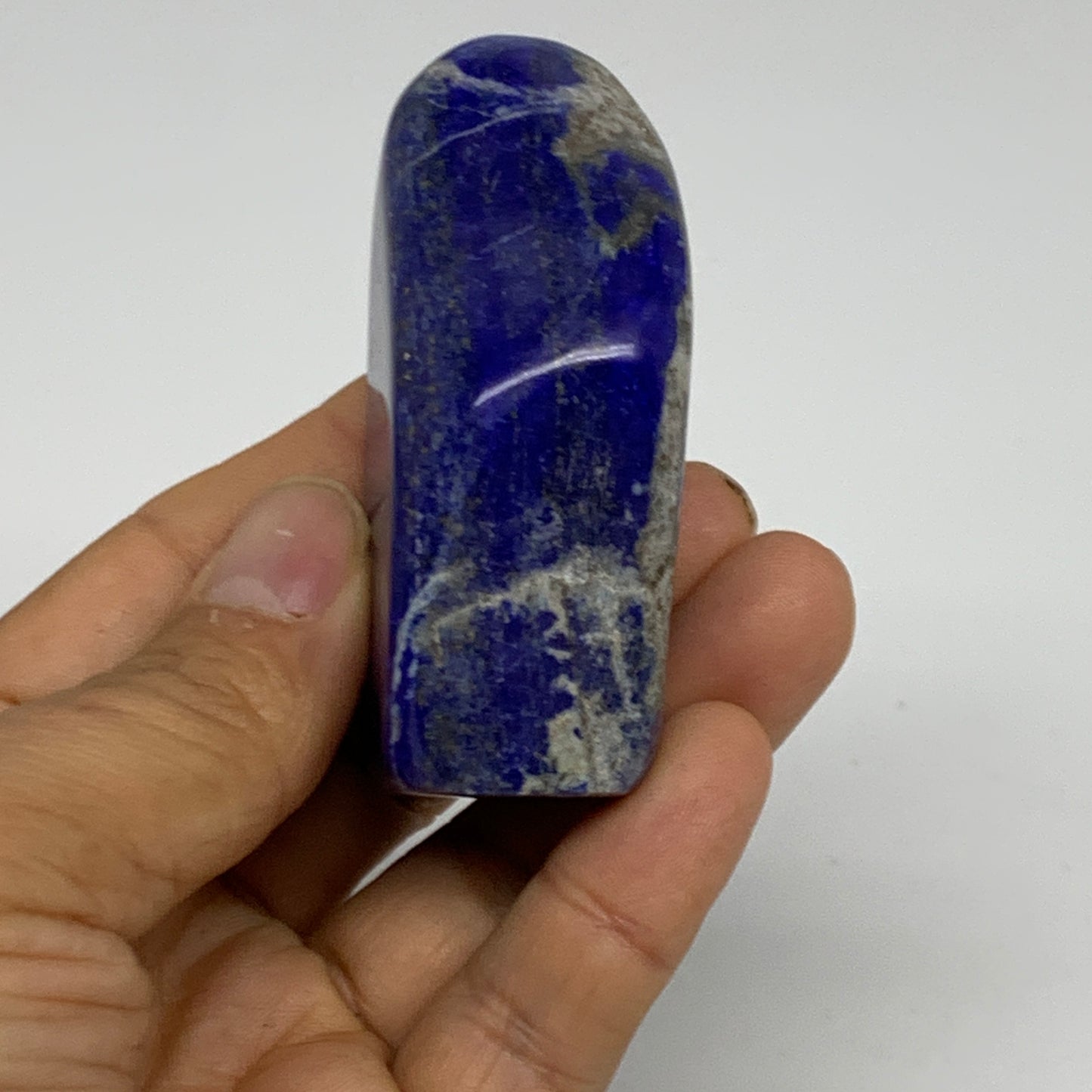 122.8g, 2.6"x1.4"x1", Natural Freeform Lapis Lazuli from Afghanistan, B33052