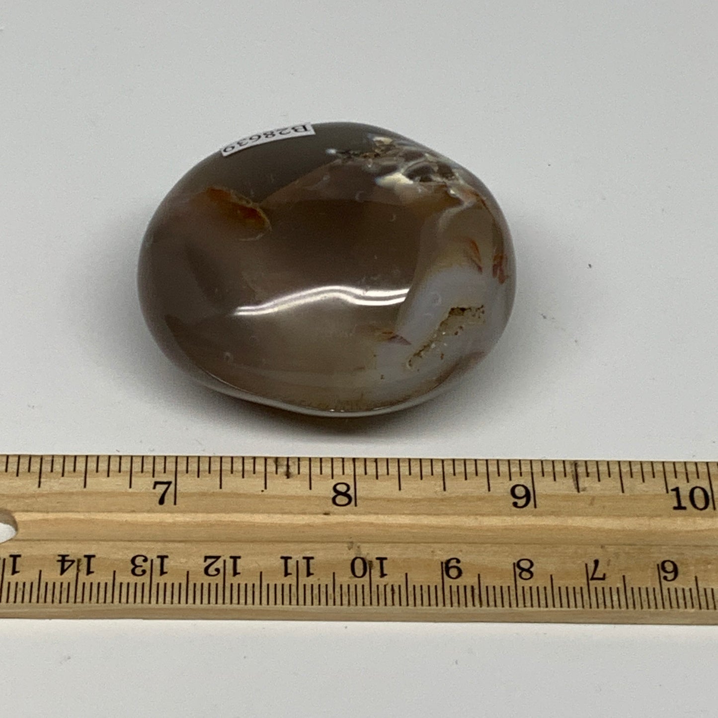 122.1g, 2.2"x1.9"x1.3" Orca Agate Palm-Stone Reiki Energy Crystal Reiki, B28639