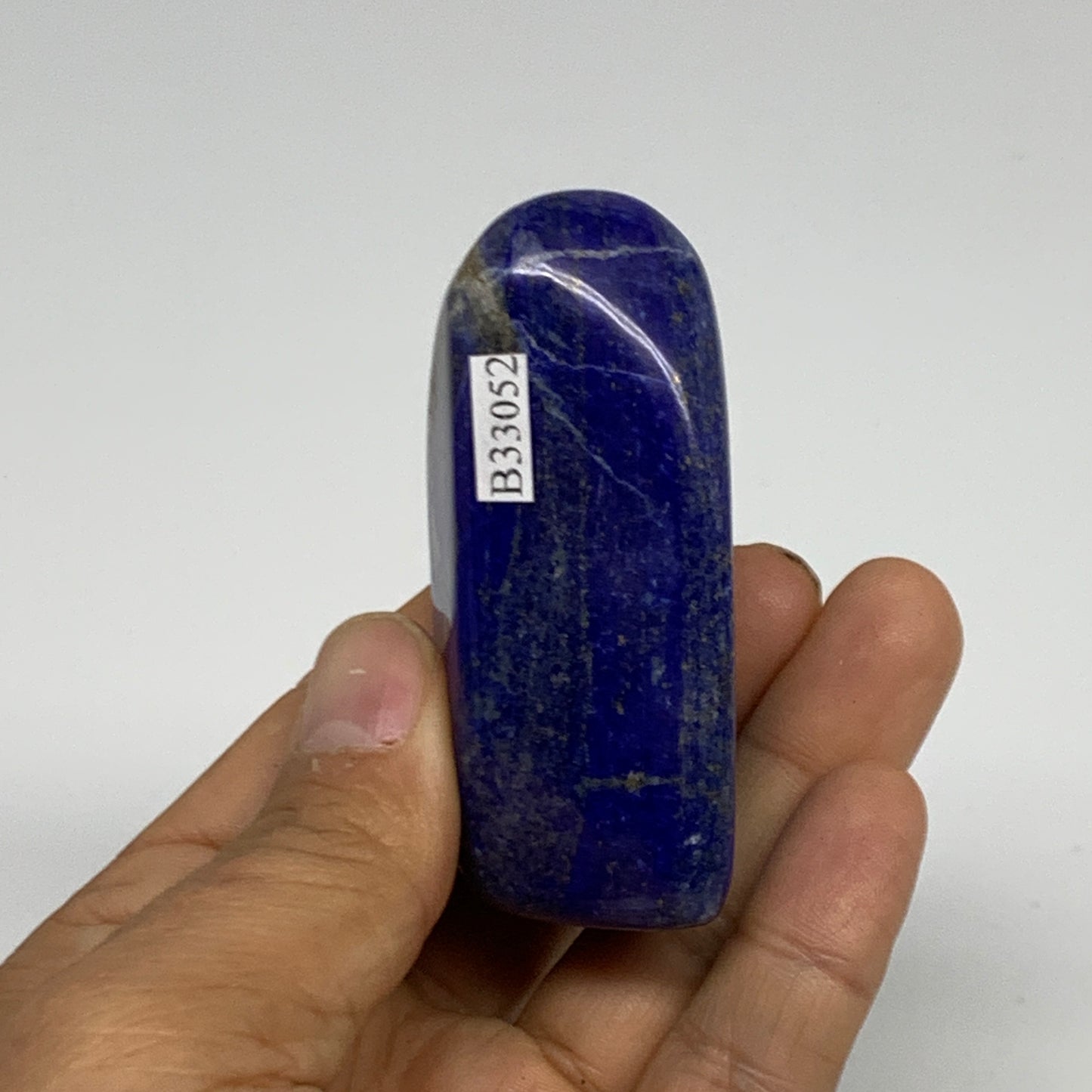 122.8g, 2.6"x1.4"x1", Natural Freeform Lapis Lazuli from Afghanistan, B33052