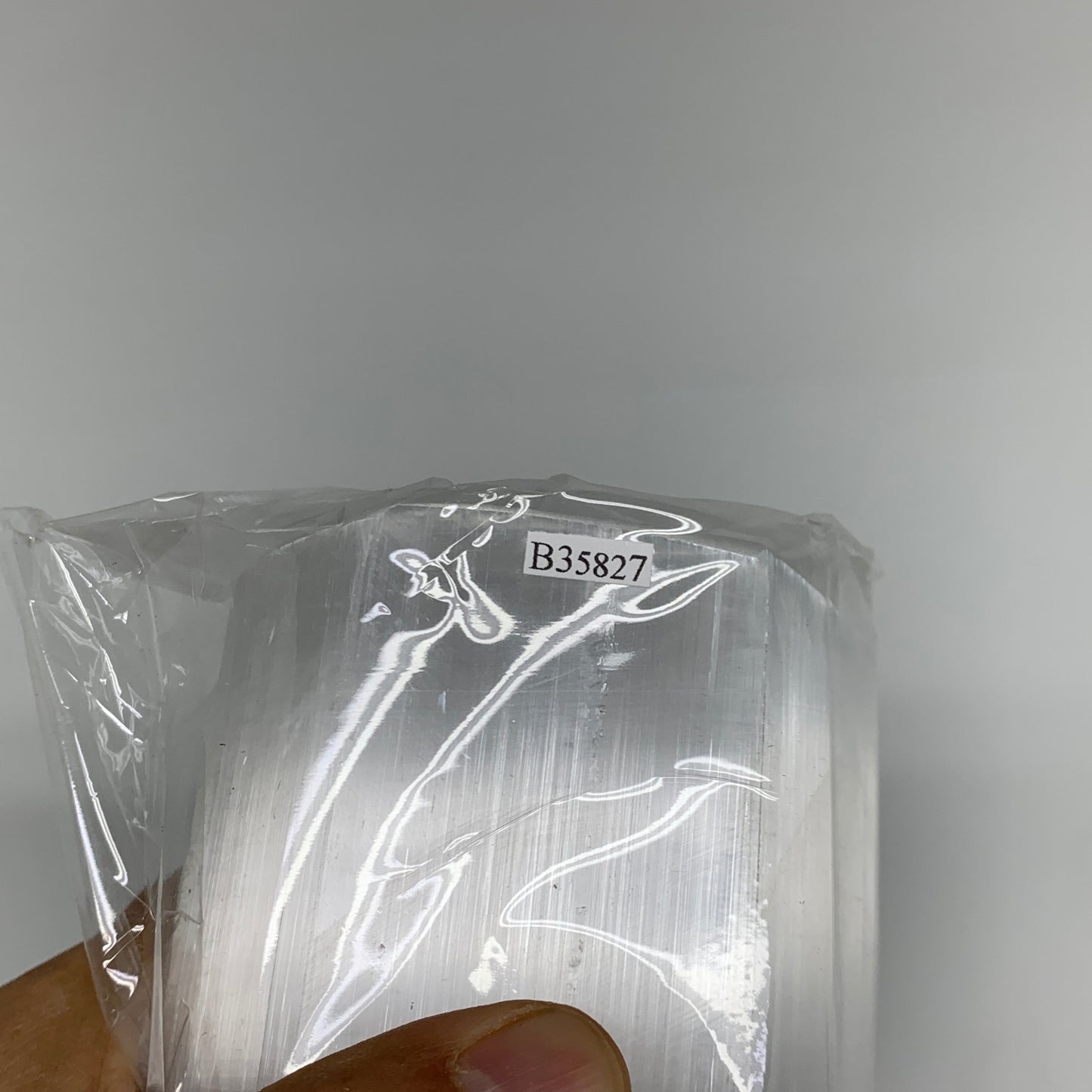 7.1 lbs. 11.25"x3", Hexagon Selenite (Satin Spar) Lamp, w/6ft Chord, B35827